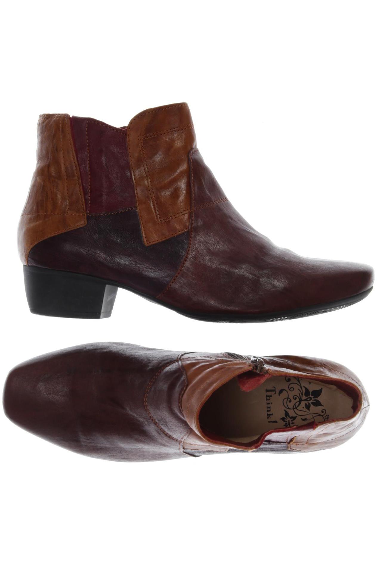 

Think! Damen Stiefelette, bordeaux, Gr. 39.5