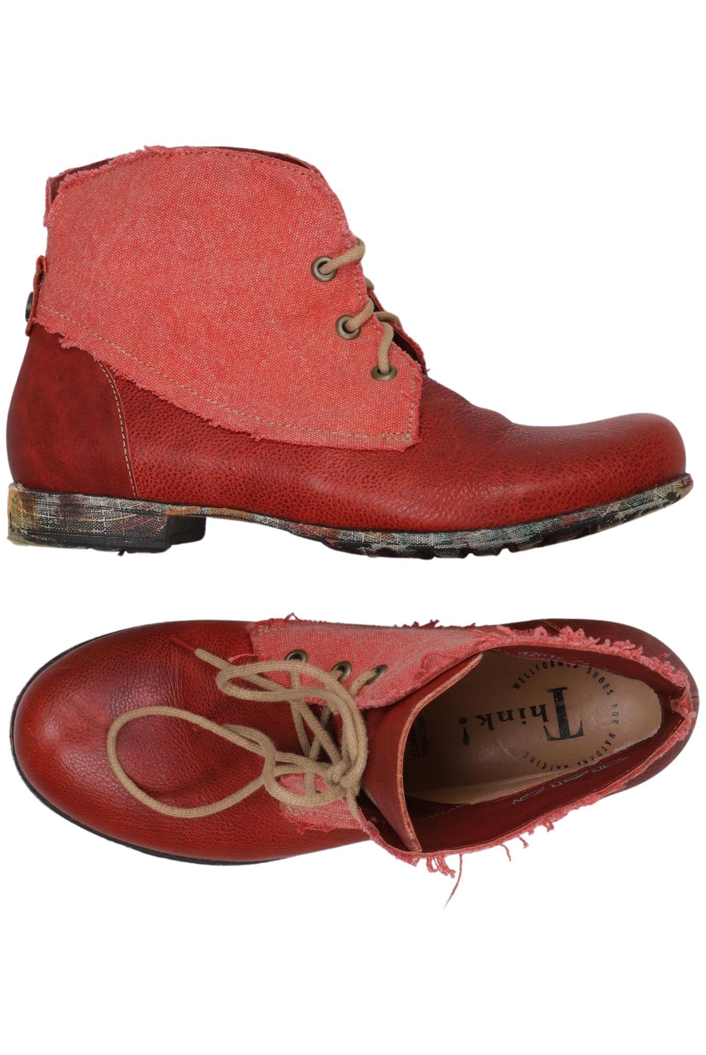 

Think! Damen Stiefelette, rot, Gr. 37.5