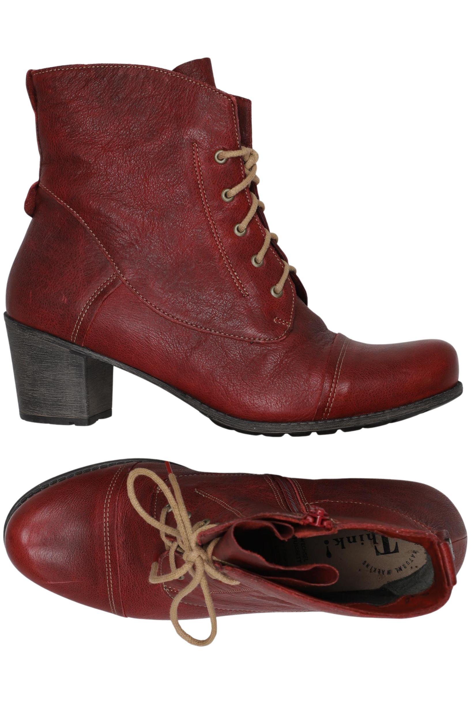 

Think! Damen Stiefelette, rot, Gr. 40.5