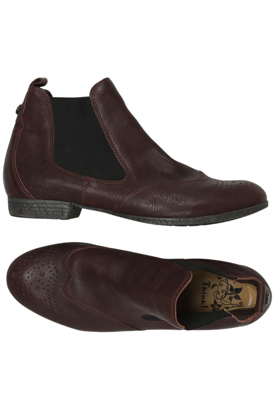 

Think! Damen Stiefelette, bordeaux, Gr. 40.5