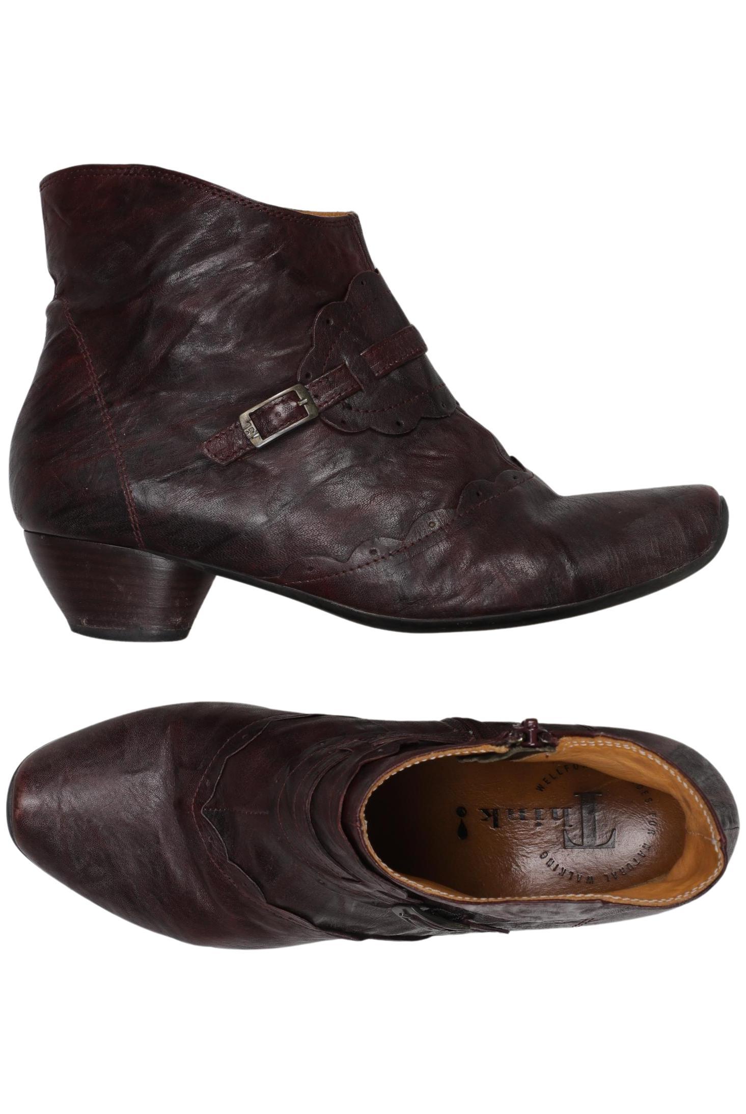 

Think! Damen Stiefelette, bordeaux, Gr. 37.5