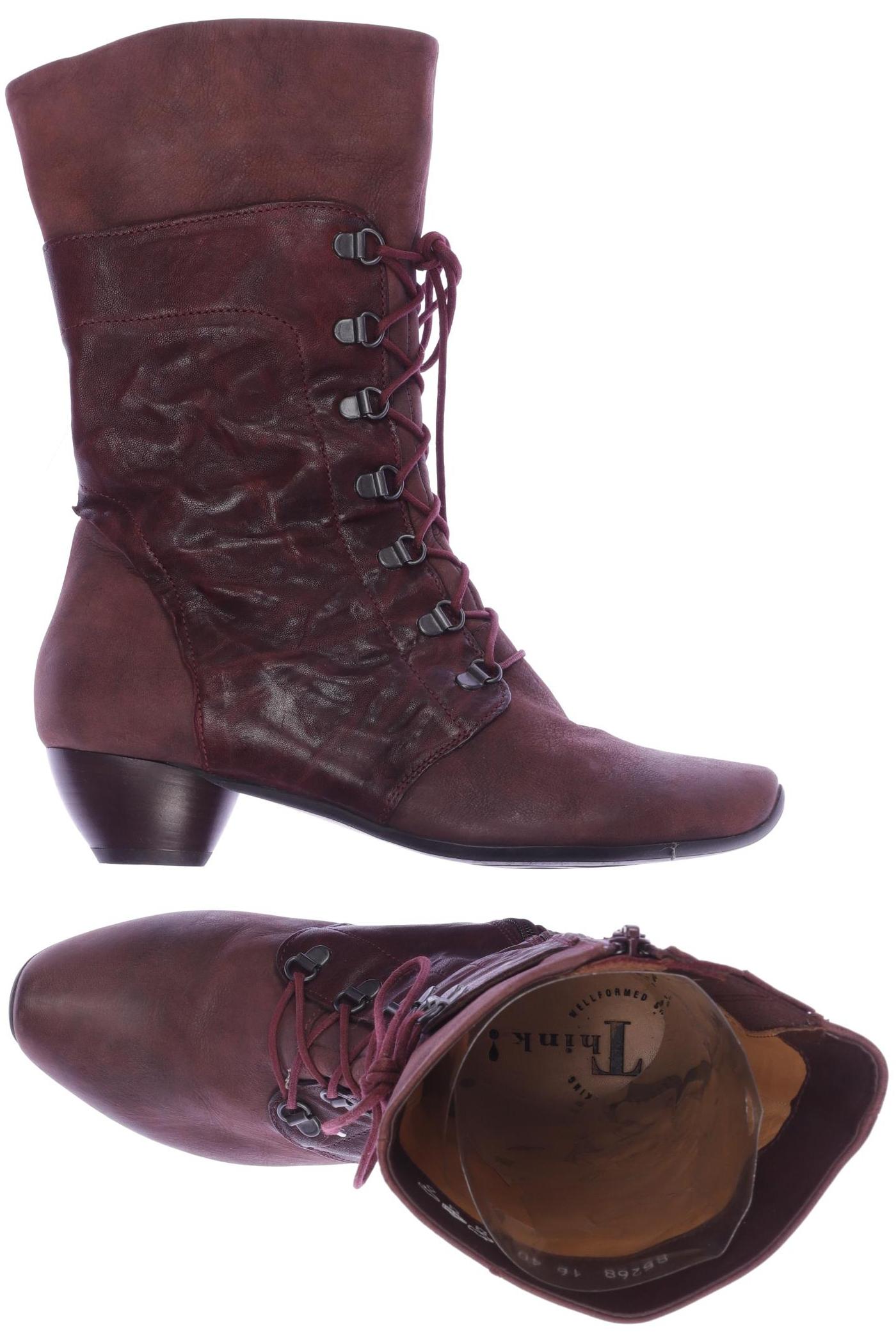 

Think! Damen Stiefelette, bordeaux, Gr. 40
