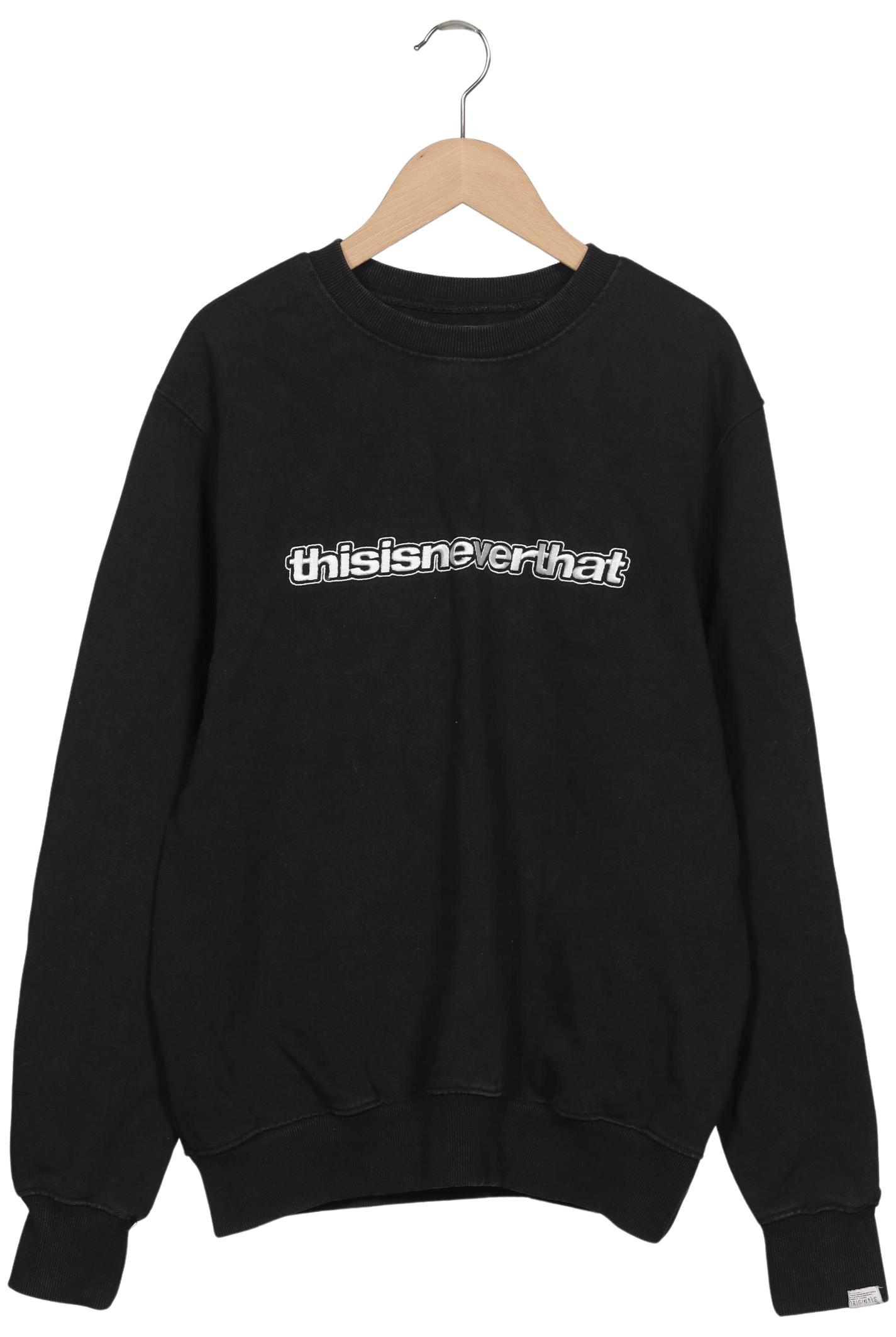 

thisisneverthat Herren Sweatshirt, schwarz, Gr. 46