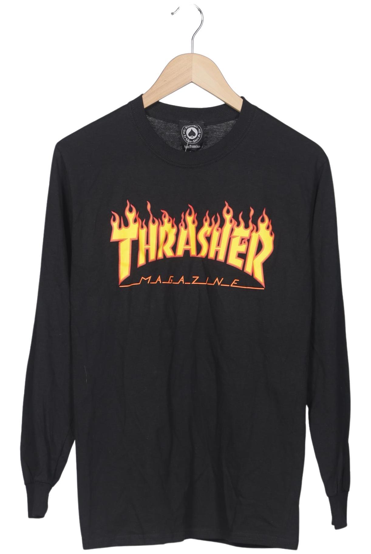 

Thrasher Herren Langarmshirt, schwarz, Gr. 46