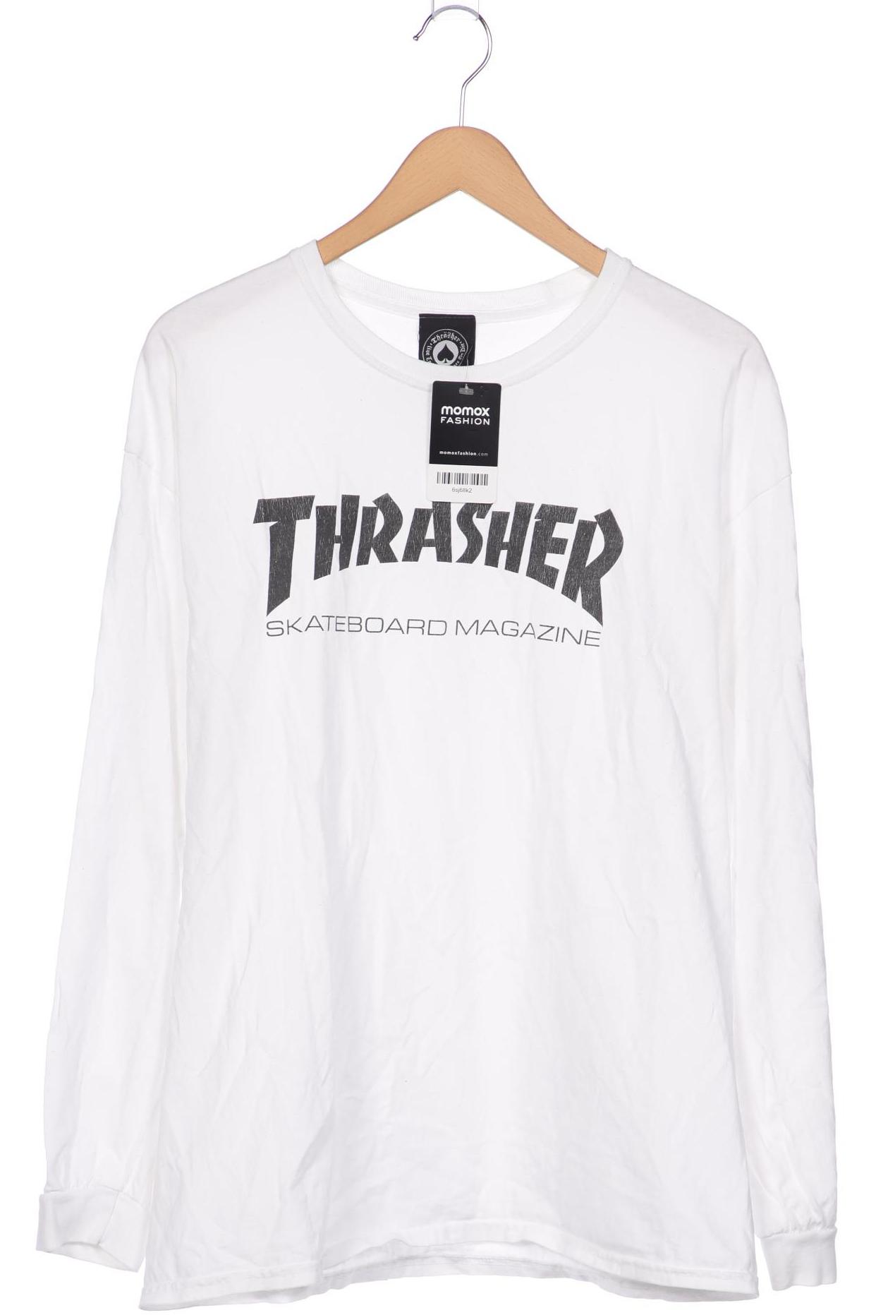 

Thrasher Herren Langarmshirt, weiß, Gr. 54