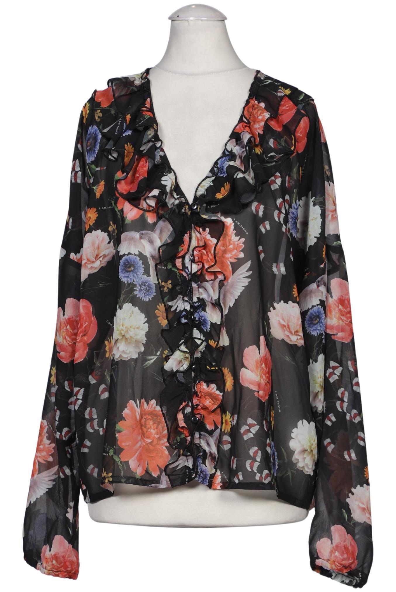 

tigha Damen Bluse, schwarz, Gr. 38