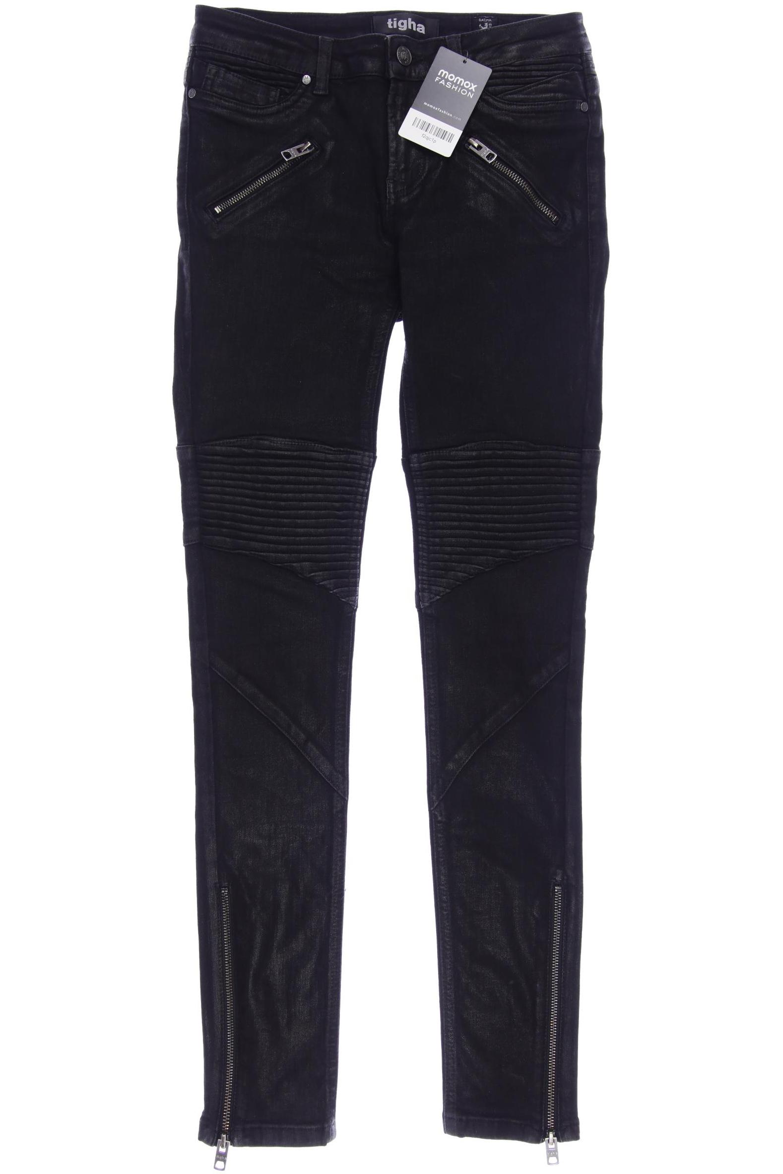 

tigha Damen Jeans, schwarz, Gr. 27