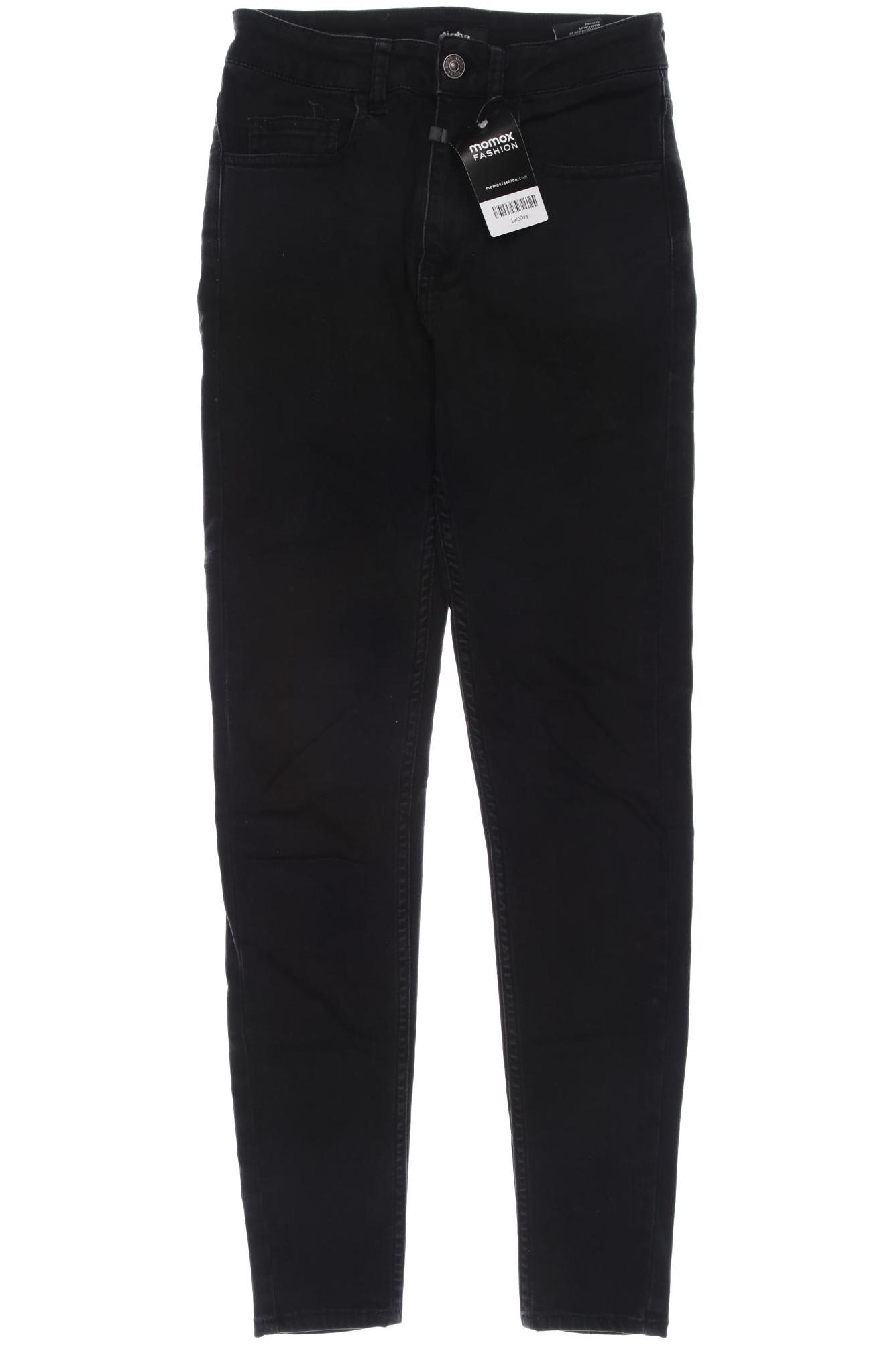 

tigha Damen Jeans, schwarz, Gr. 26