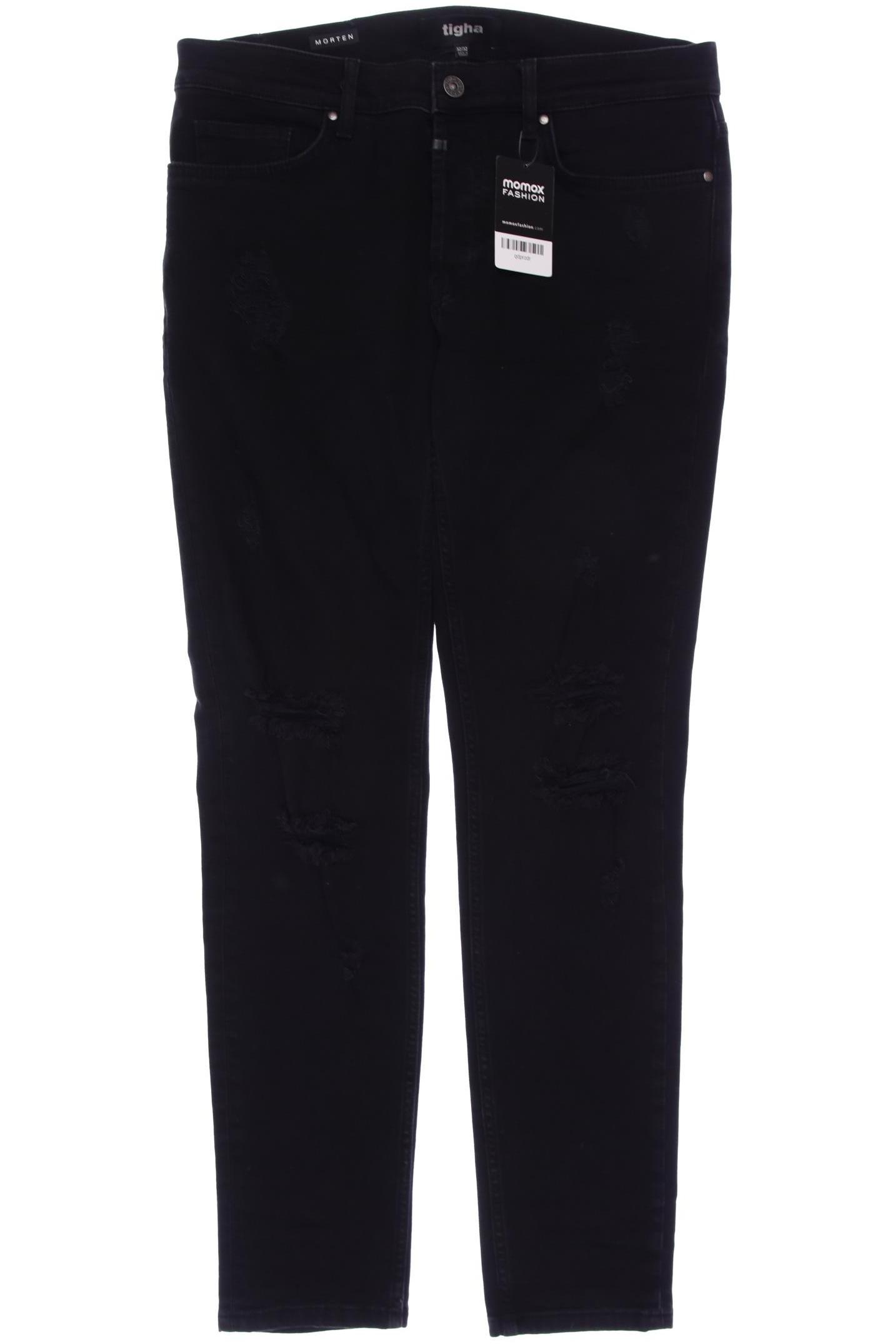 

tigha Damen Jeans, schwarz, Gr. 32