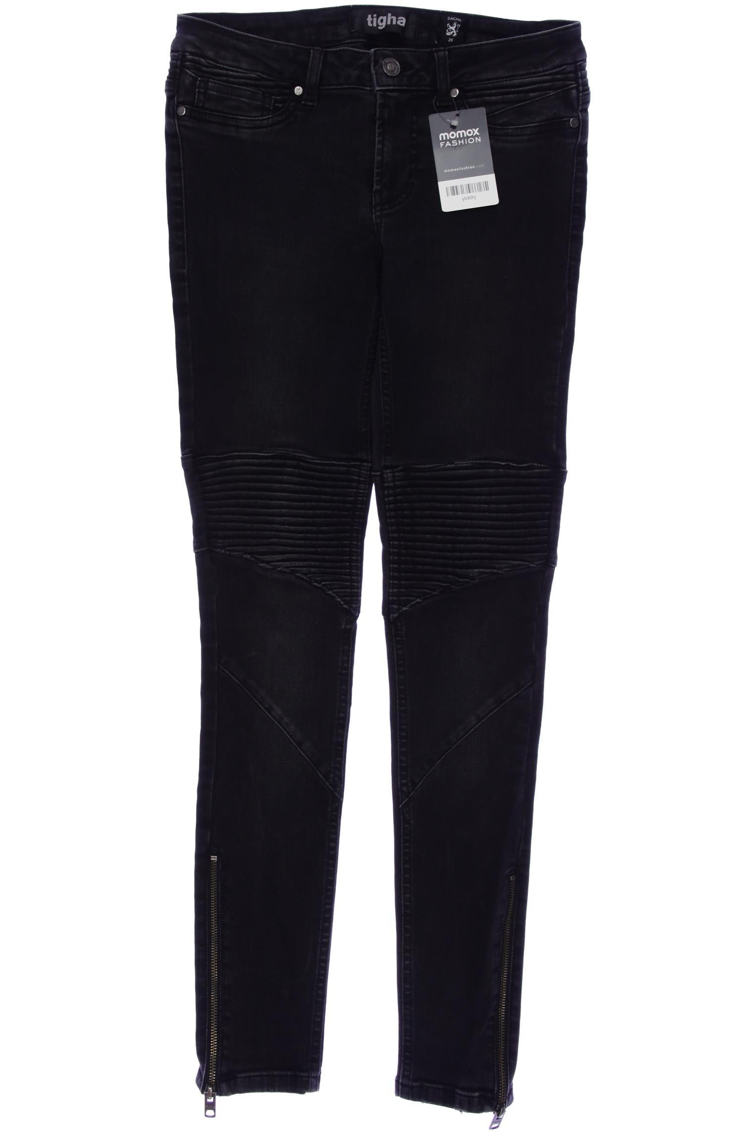 

tigha Damen Jeans, schwarz, Gr. 26