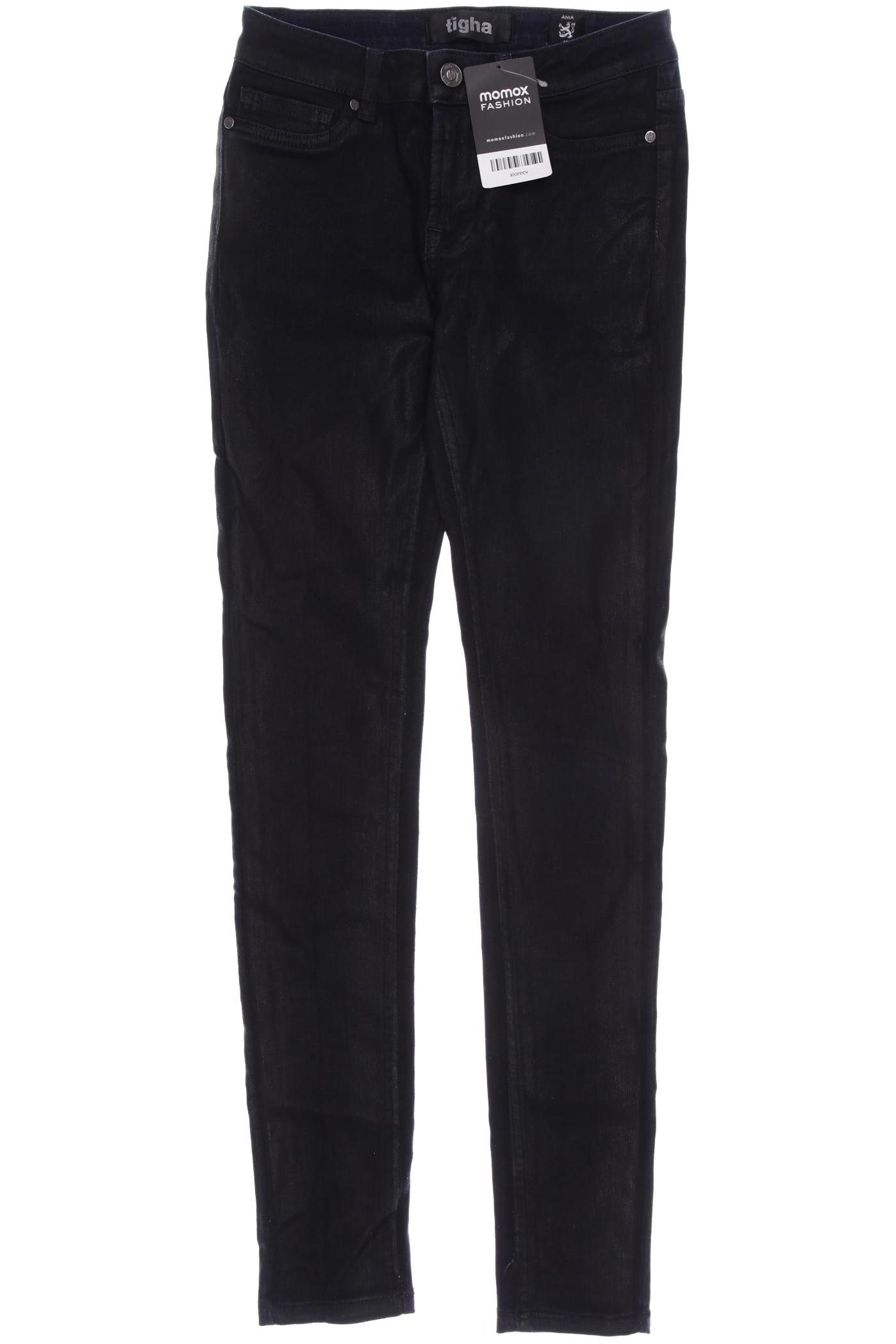 

tigha Damen Jeans, schwarz, Gr. 25