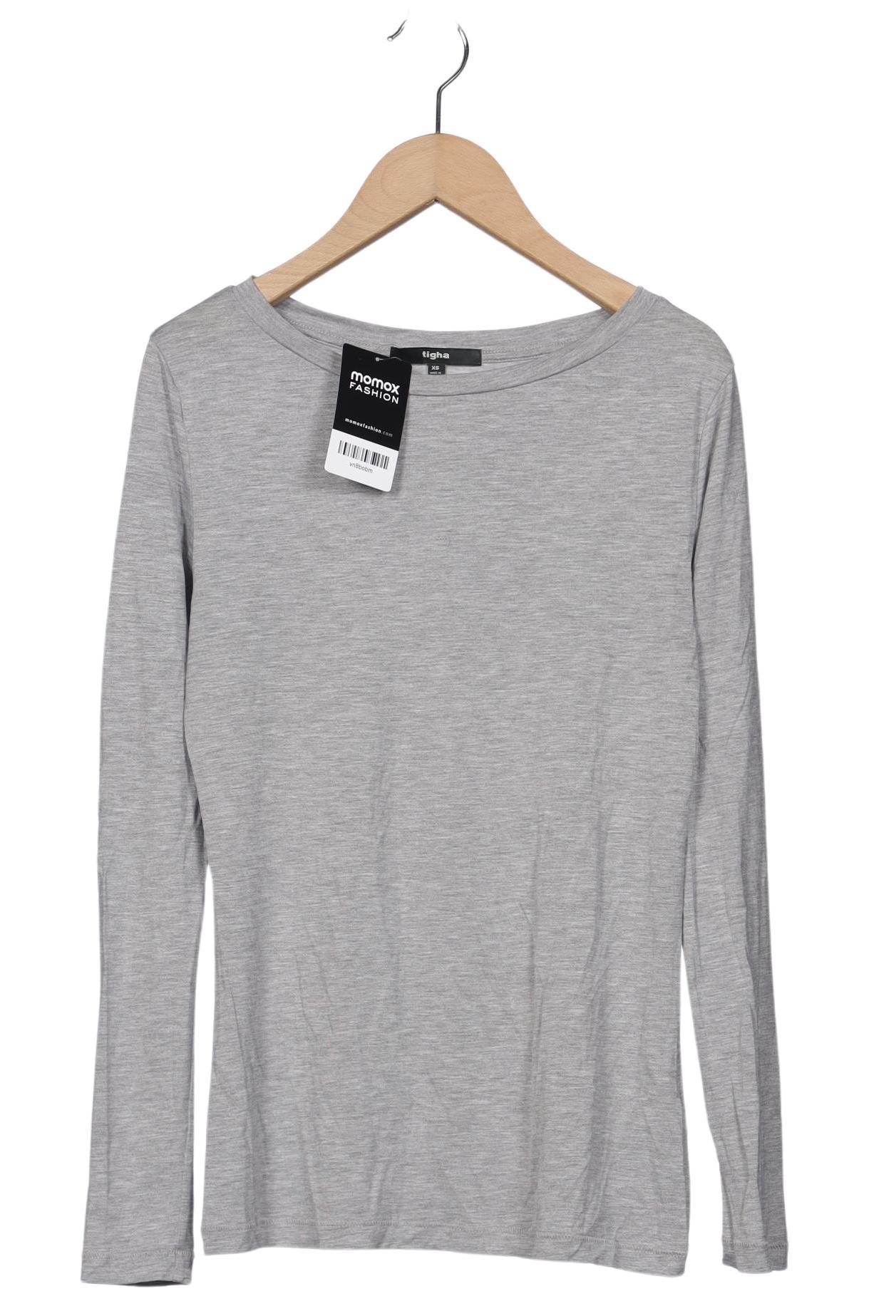 

tigha Damen Langarmshirt, grau, Gr. 34