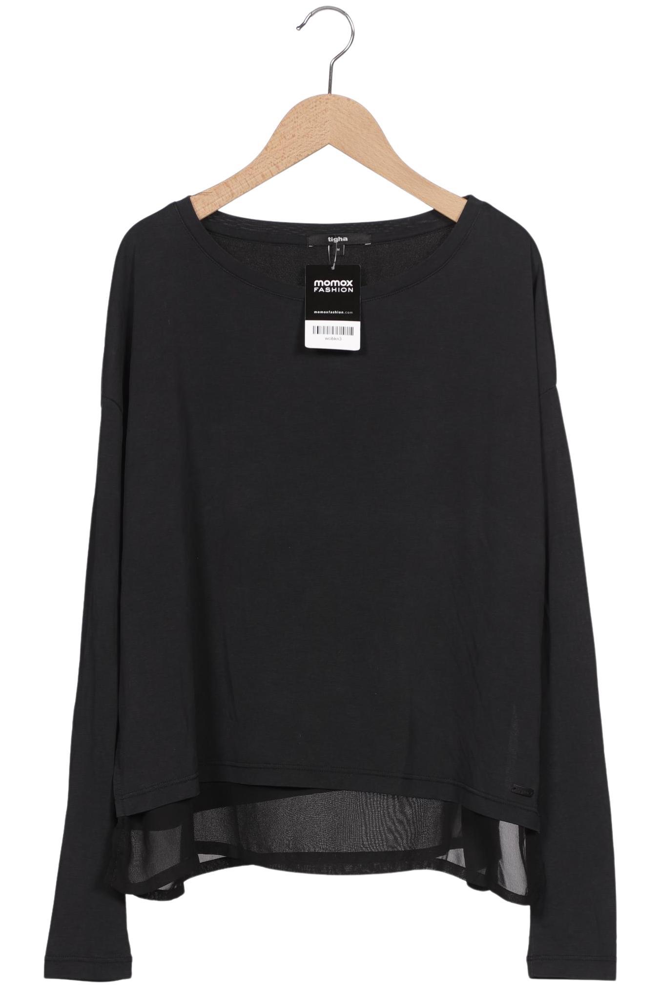 

tigha Damen Langarmshirt, schwarz, Gr. 38