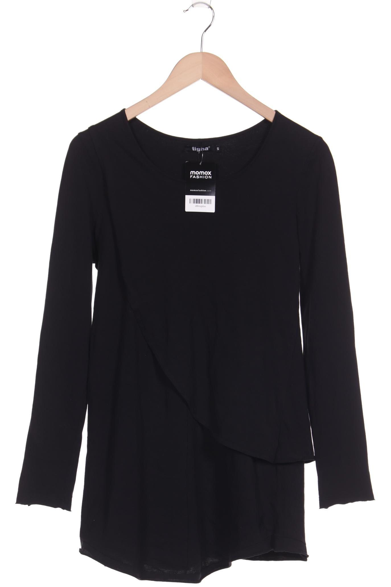 

tigha Damen Langarmshirt, schwarz, Gr. 36