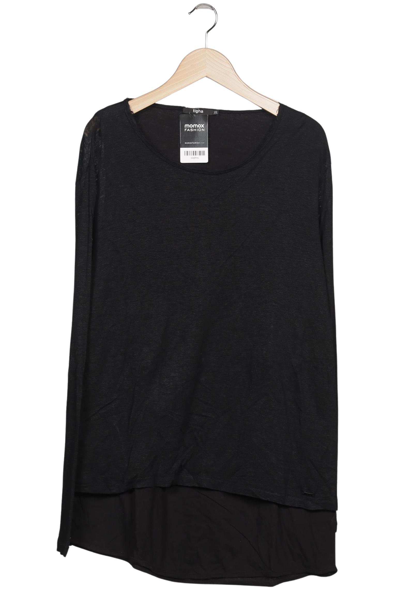

tigha Damen Langarmshirt, schwarz, Gr. 46