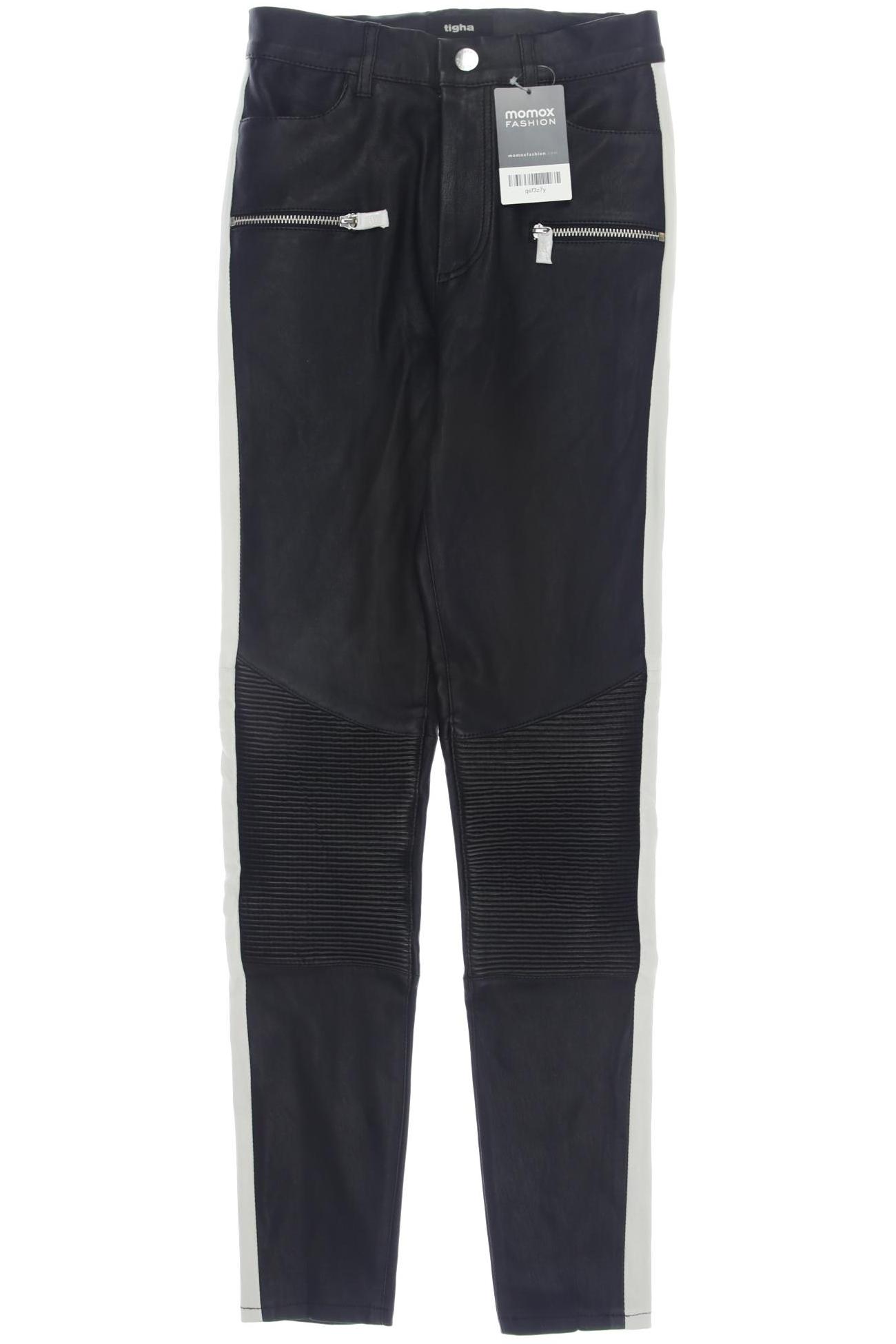

tigha Damen Stoffhose, schwarz, Gr. 0