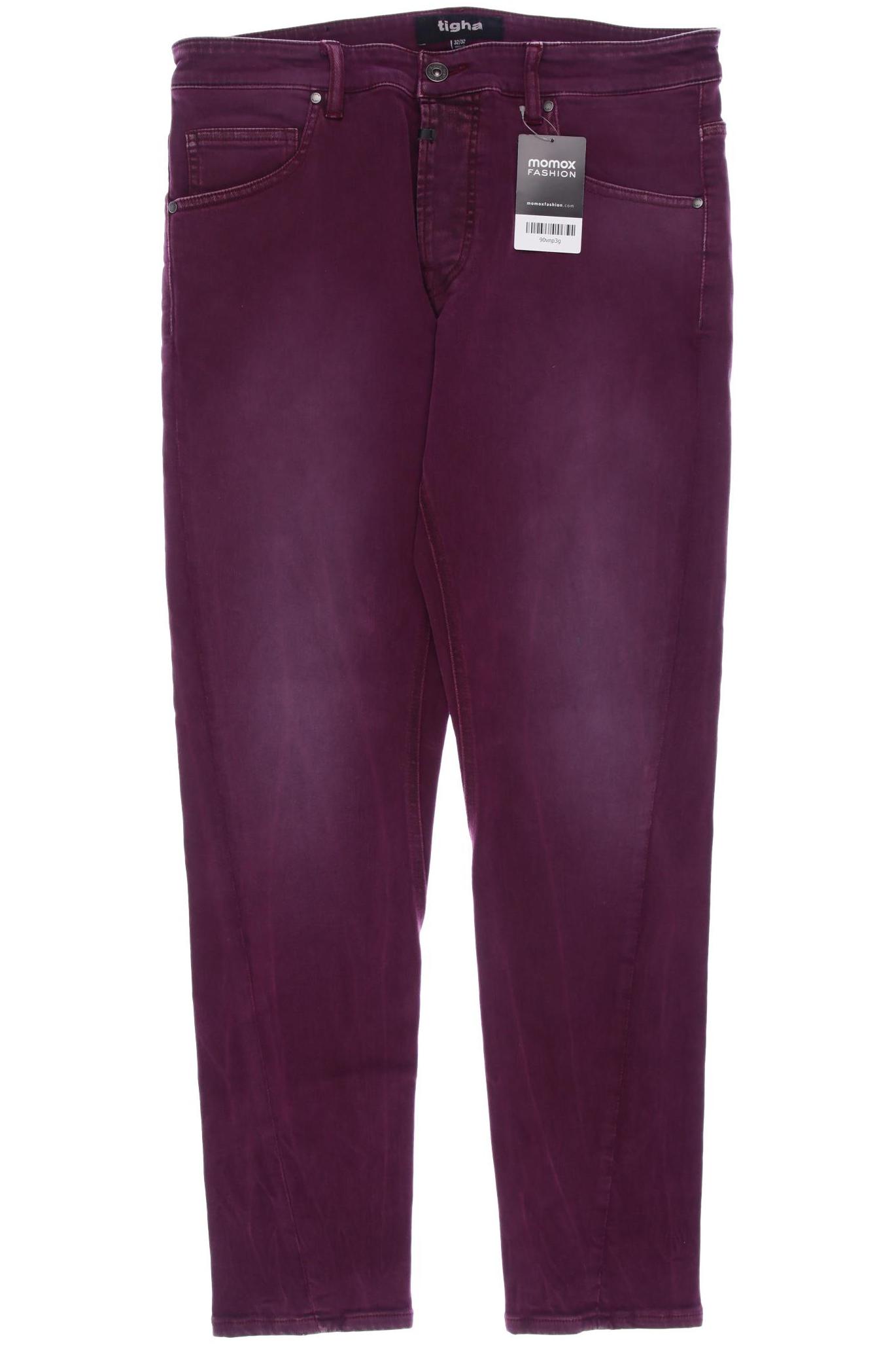 

tigha Herren Jeans, bordeaux