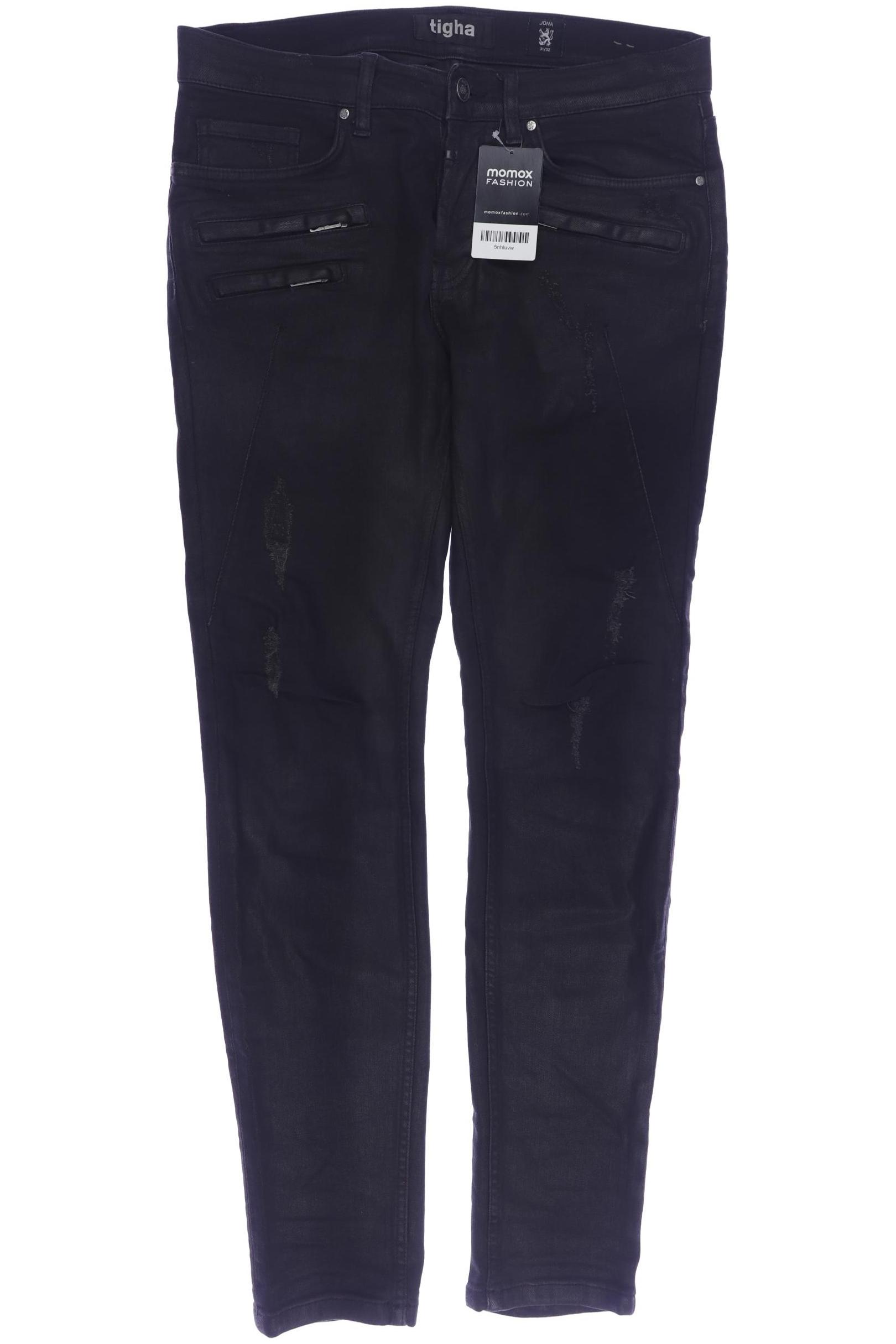 

tigha Herren Jeans, schwarz, Gr. 31