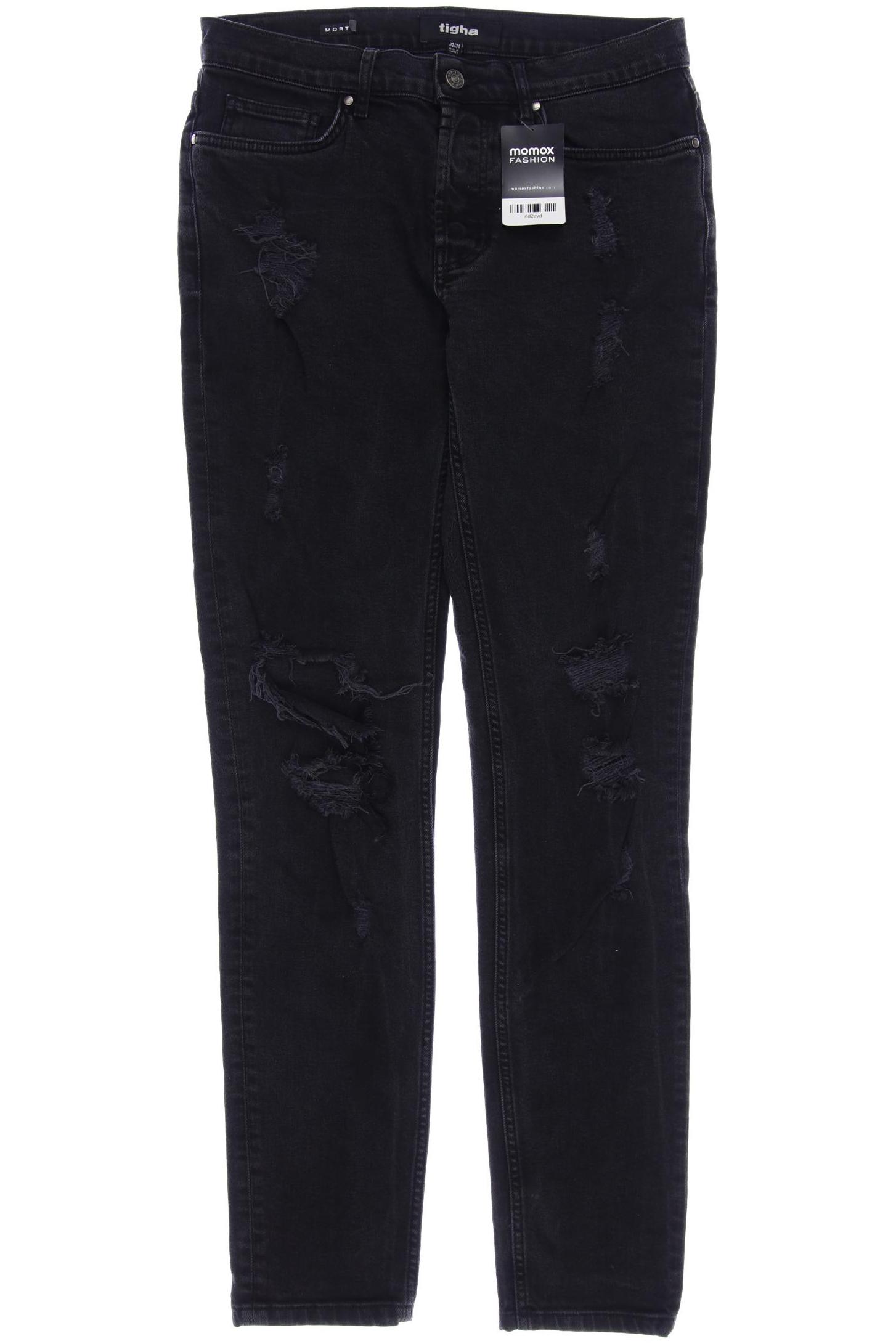 

tigha Herren Jeans, schwarz, Gr. 50