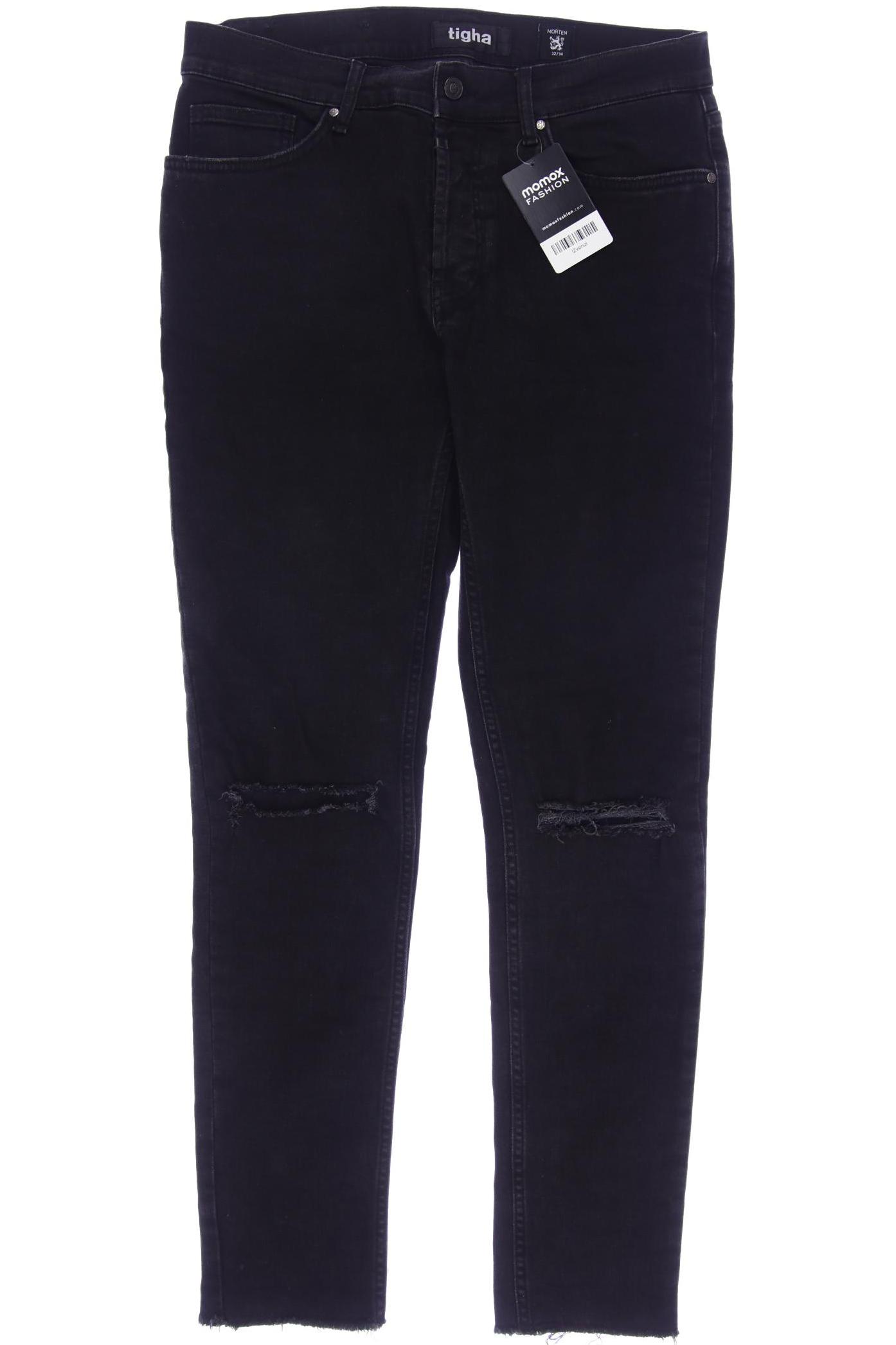 

tigha Herren Jeans, schwarz, Gr. 32