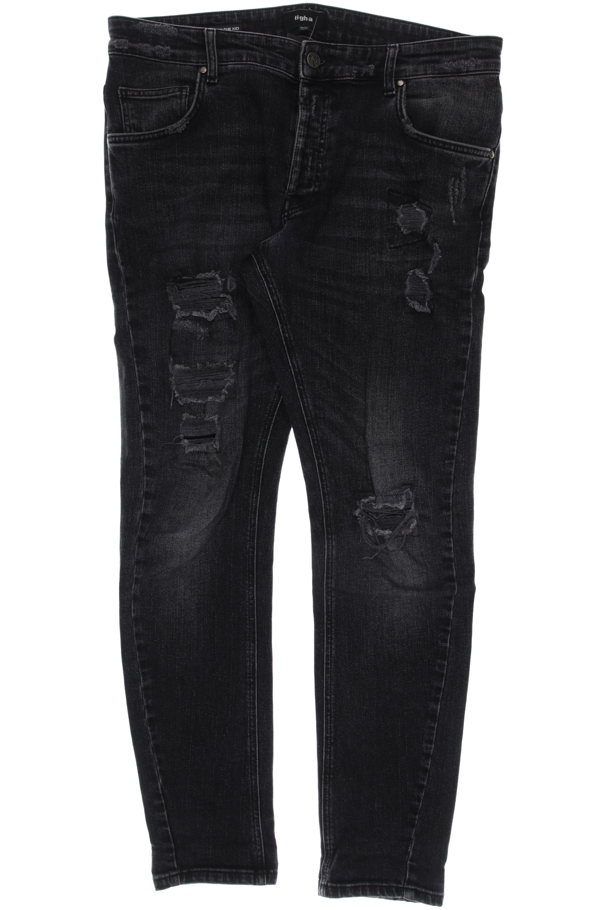 

tigha Herren Jeans, schwarz, Gr. 34