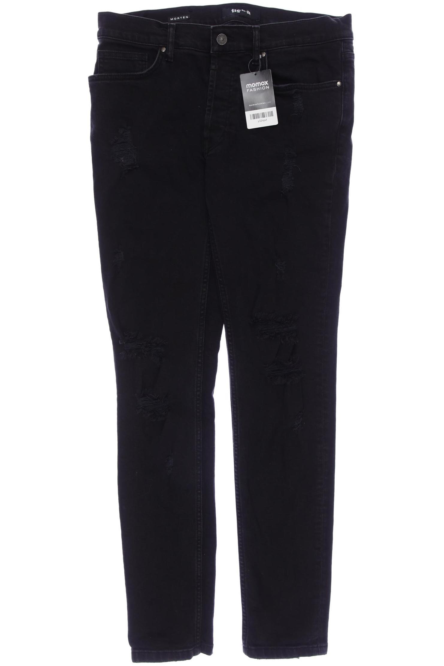 

tigha Herren Jeans, schwarz, Gr. 30