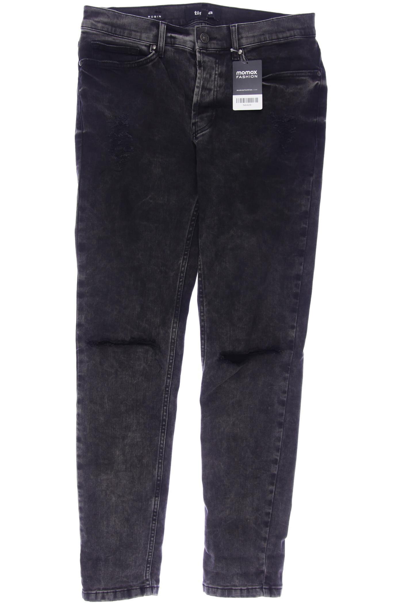 

tigha Herren Jeans, schwarz, Gr. 33