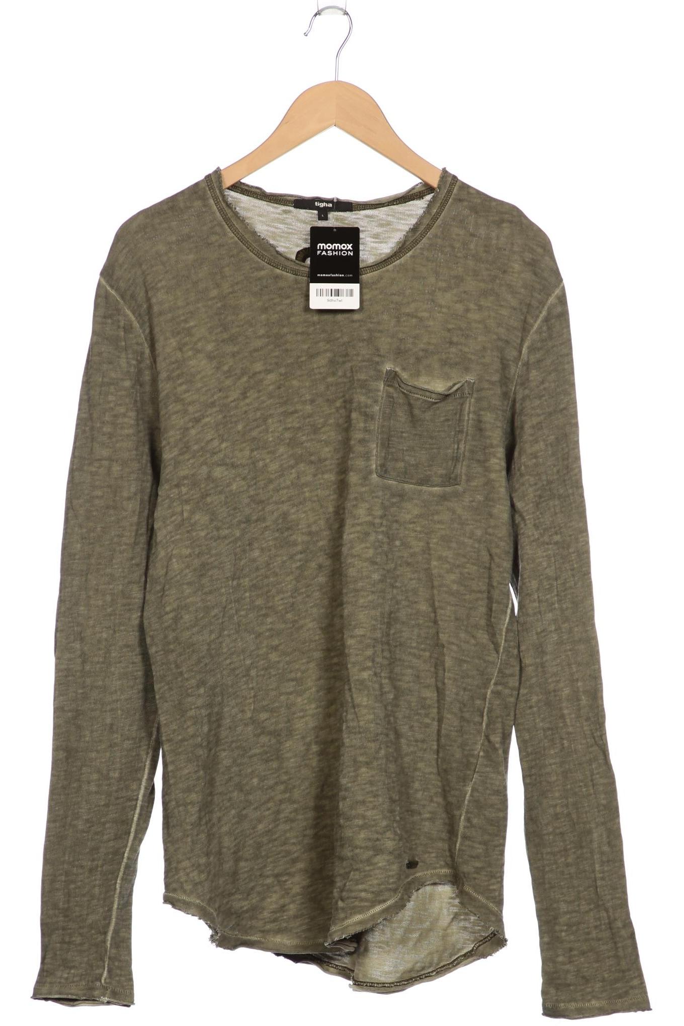 

tigha Herren Langarmshirt, grün, Gr. 52