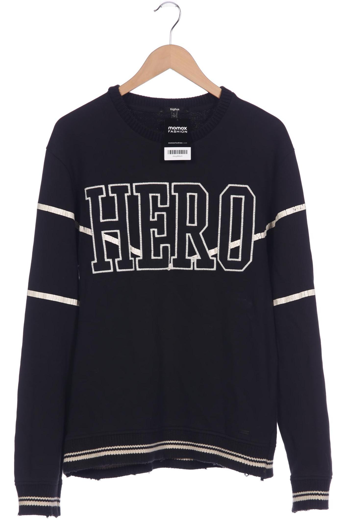 

tigha Herren Sweatshirt, schwarz, Gr. 52