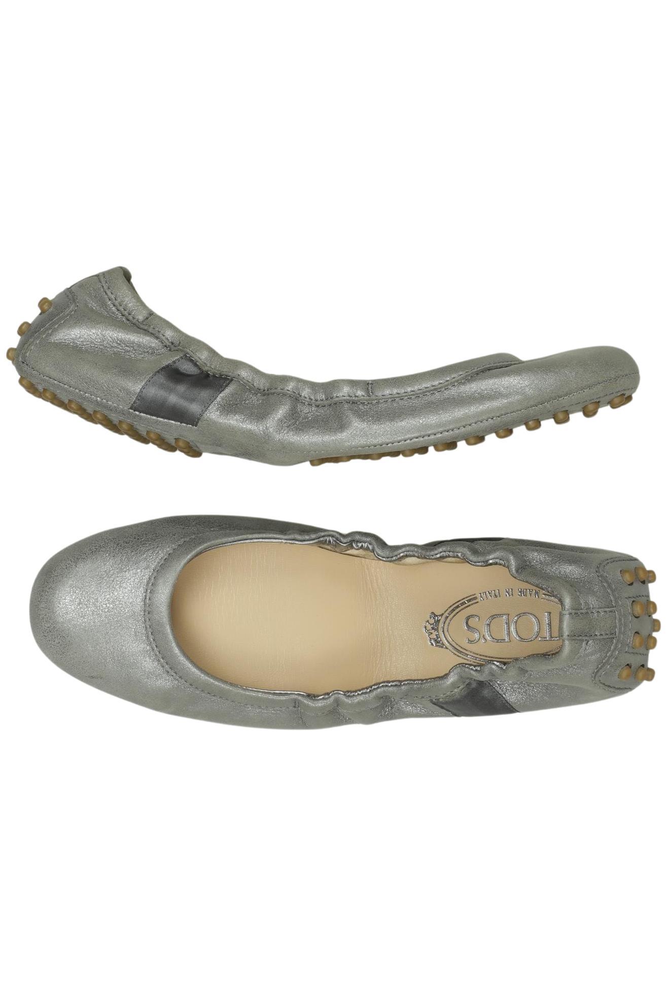 Thumbnail - Tod&#039;s Damen Ballerinas, silber, Gr. 37