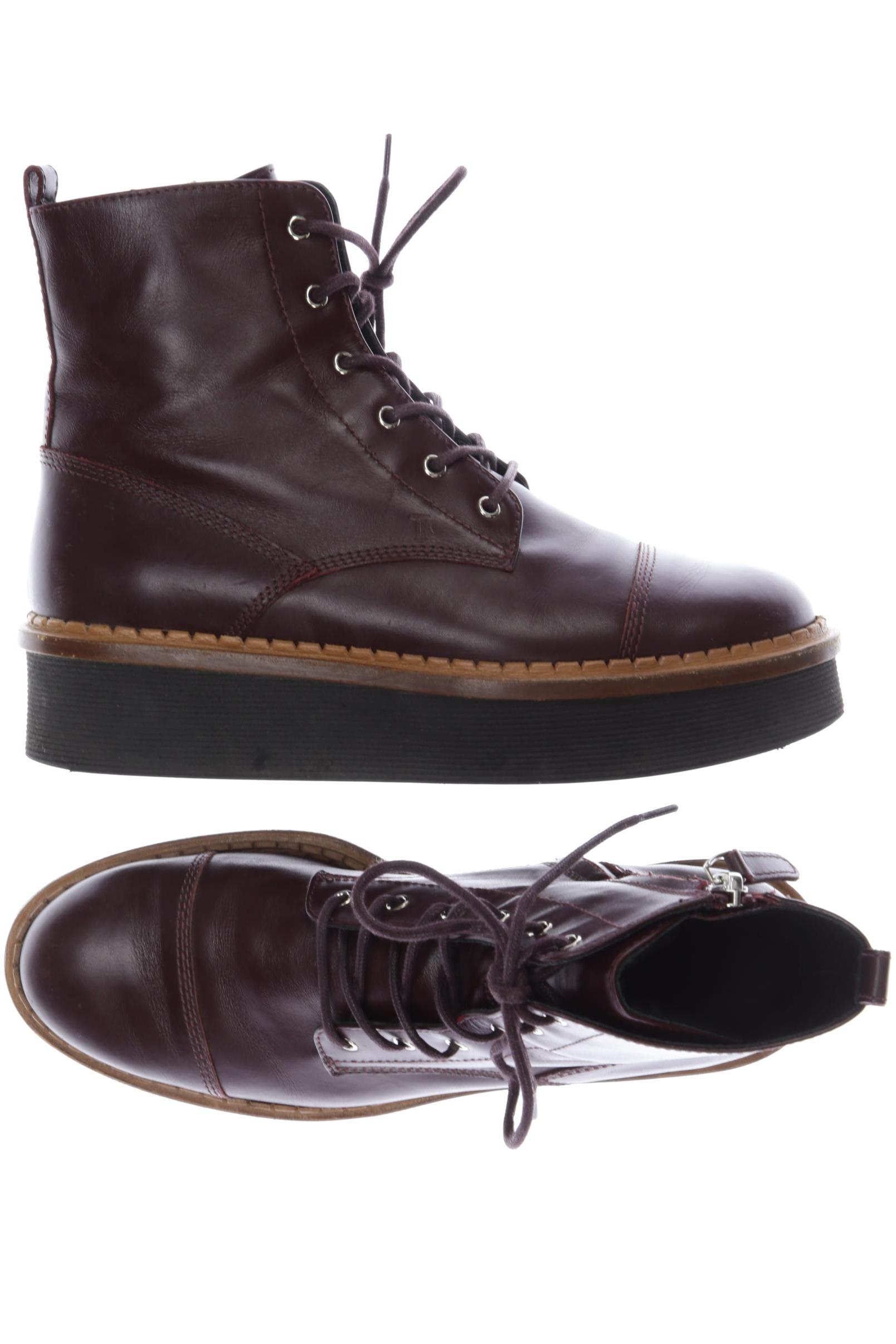 

Tod's Damen Stiefelette, bordeaux, Gr. 36