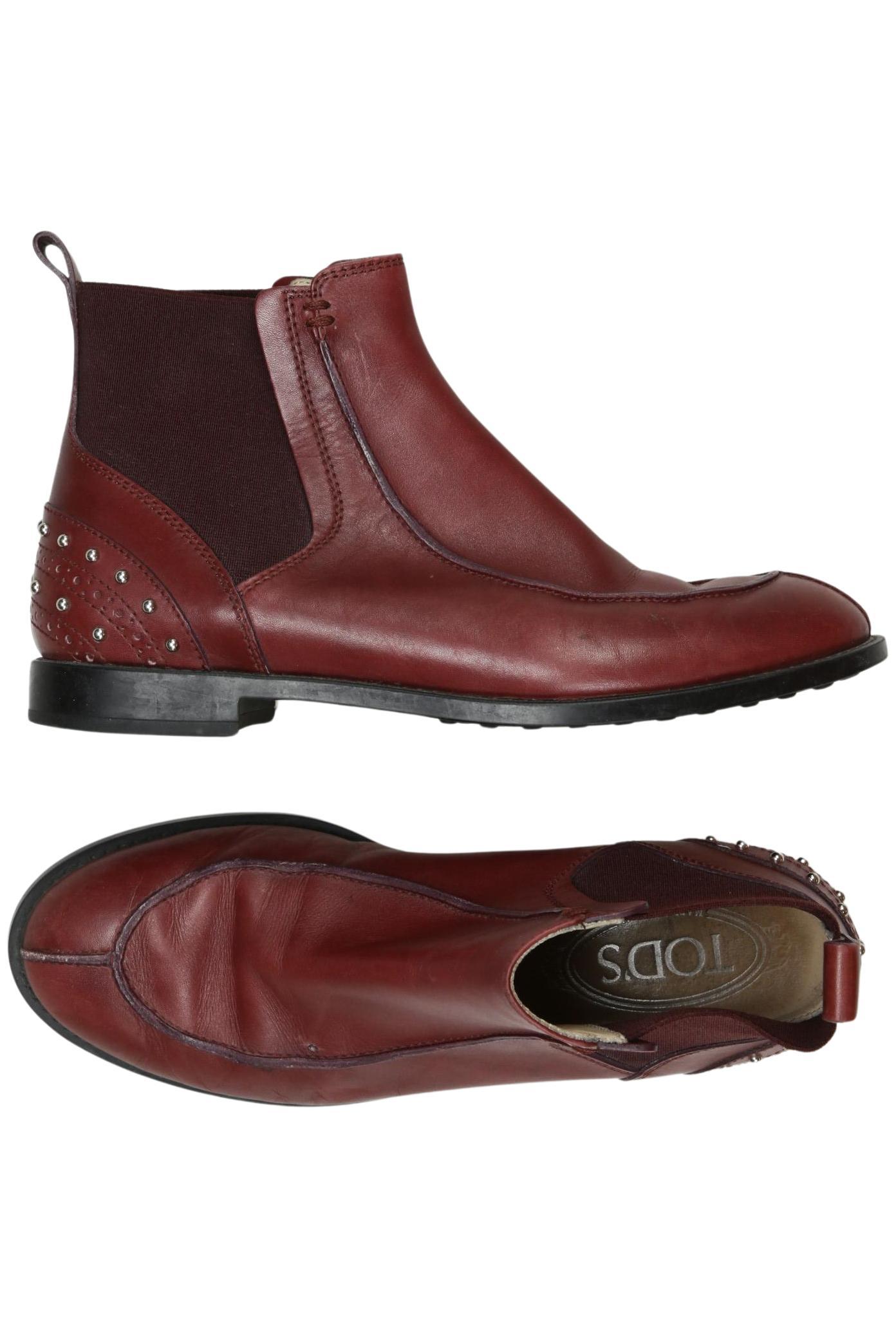 

Tod's Damen Stiefelette, bordeaux, Gr. 35