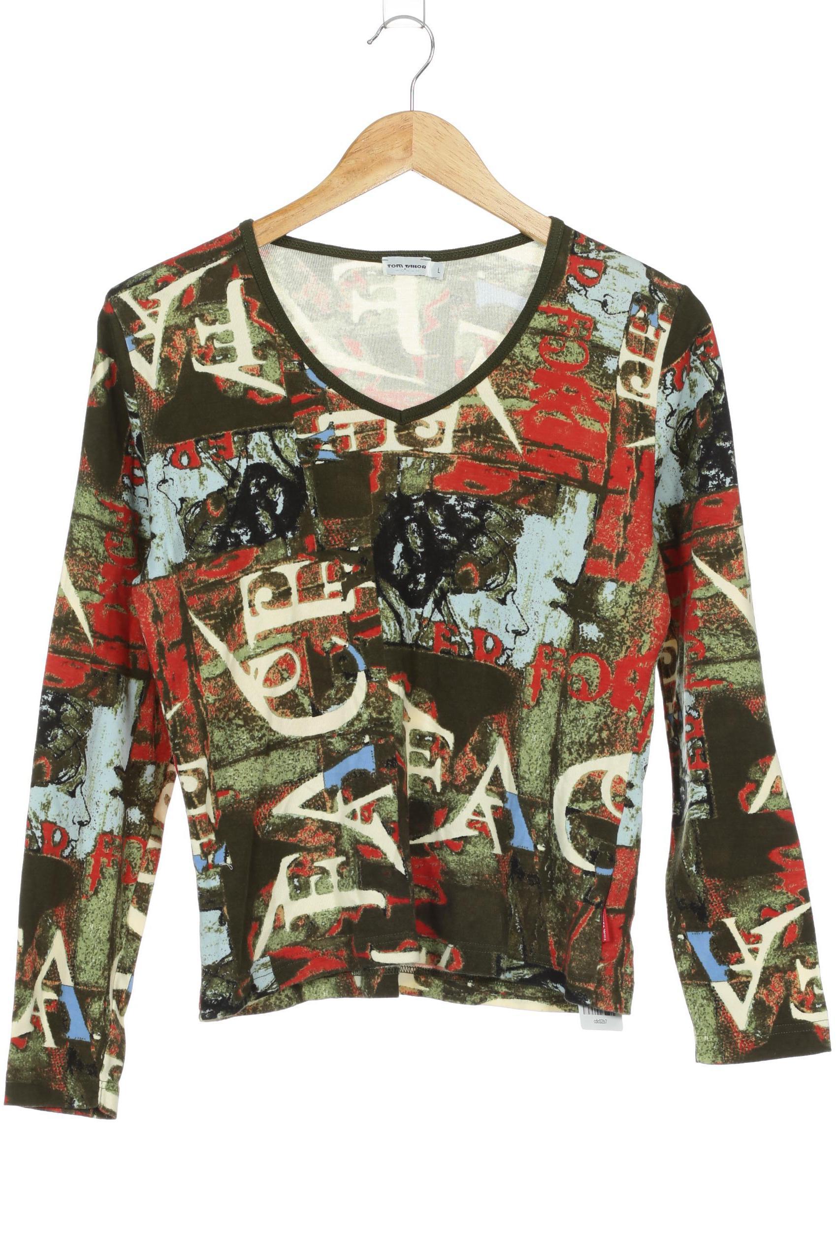 

Tom Tailor Damen Langarmshirt, grün, Gr.