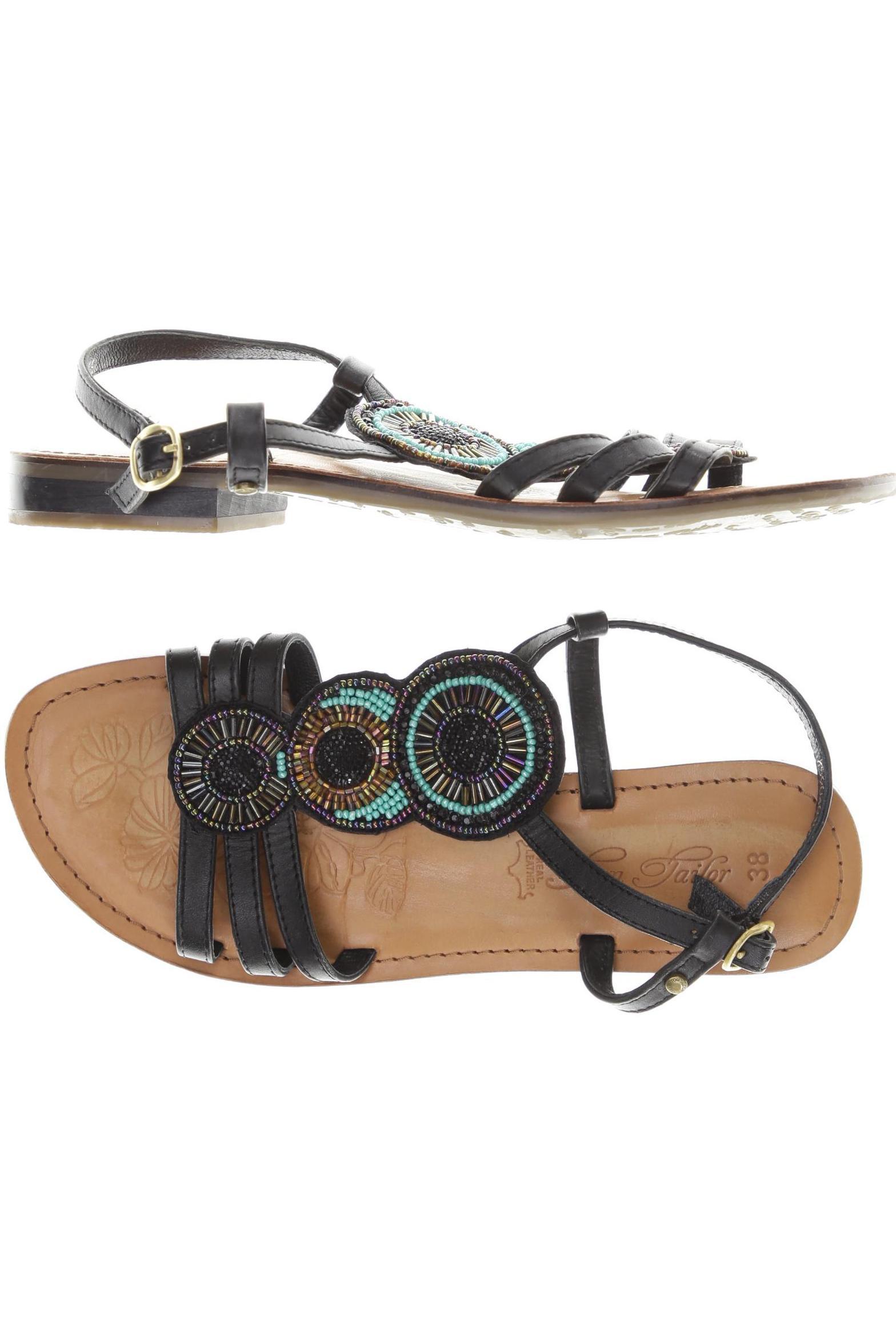 

Tom Tailor Damen Sandale, schwarz, Gr. 38