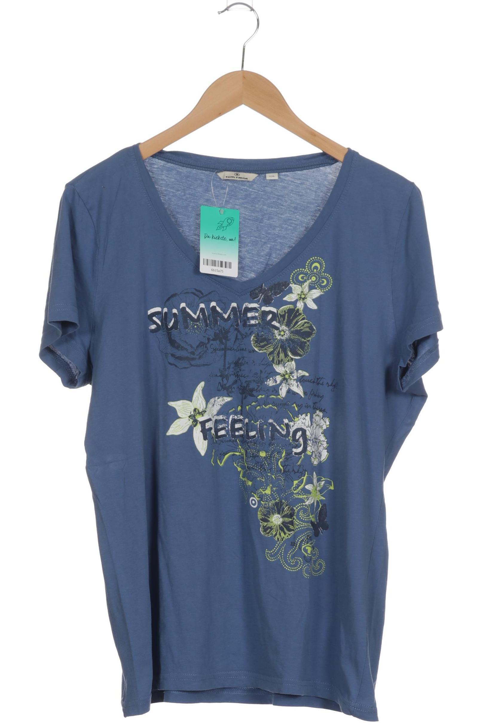 

Tom Tailor Damen T-Shirt, blau, Gr.