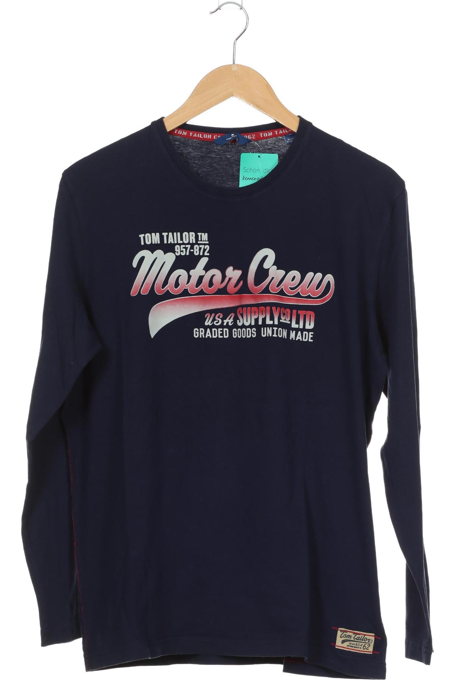 

Tom Tailor Herren Langarmshirt, blau, Gr.