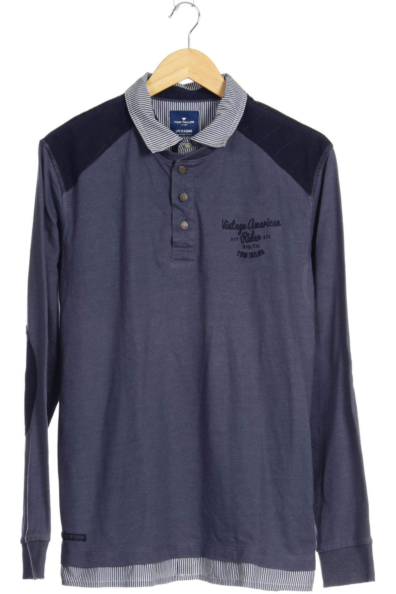 

Tom Tailor Herren Langarmshirt, blau, Gr.