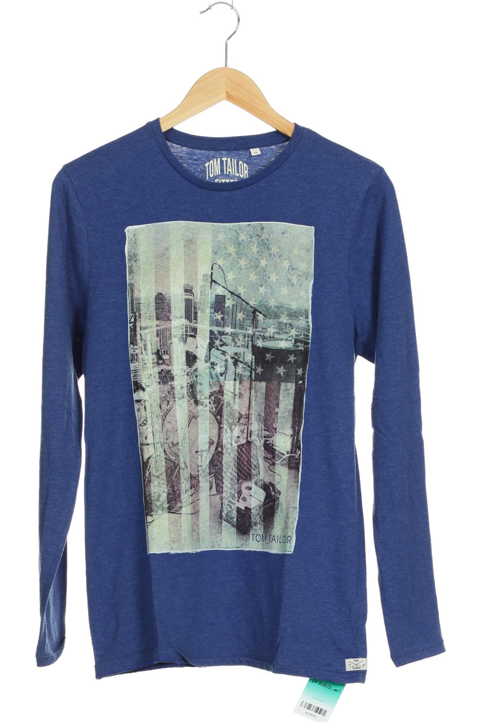 

Tom Tailor Herren Langarmshirt, blau, Gr.