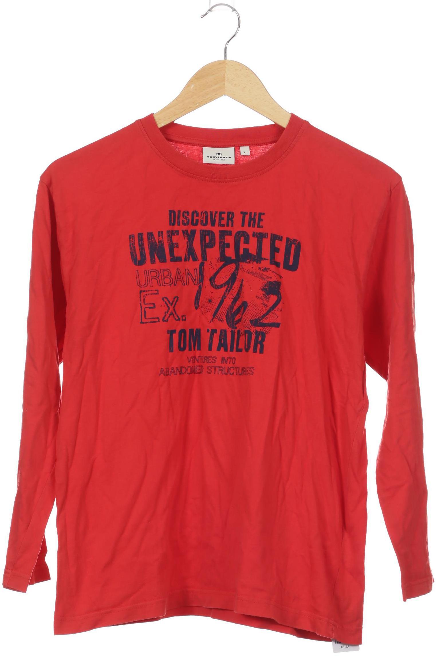 

Tom Tailor Herren Langarmshirt, rot, Gr.