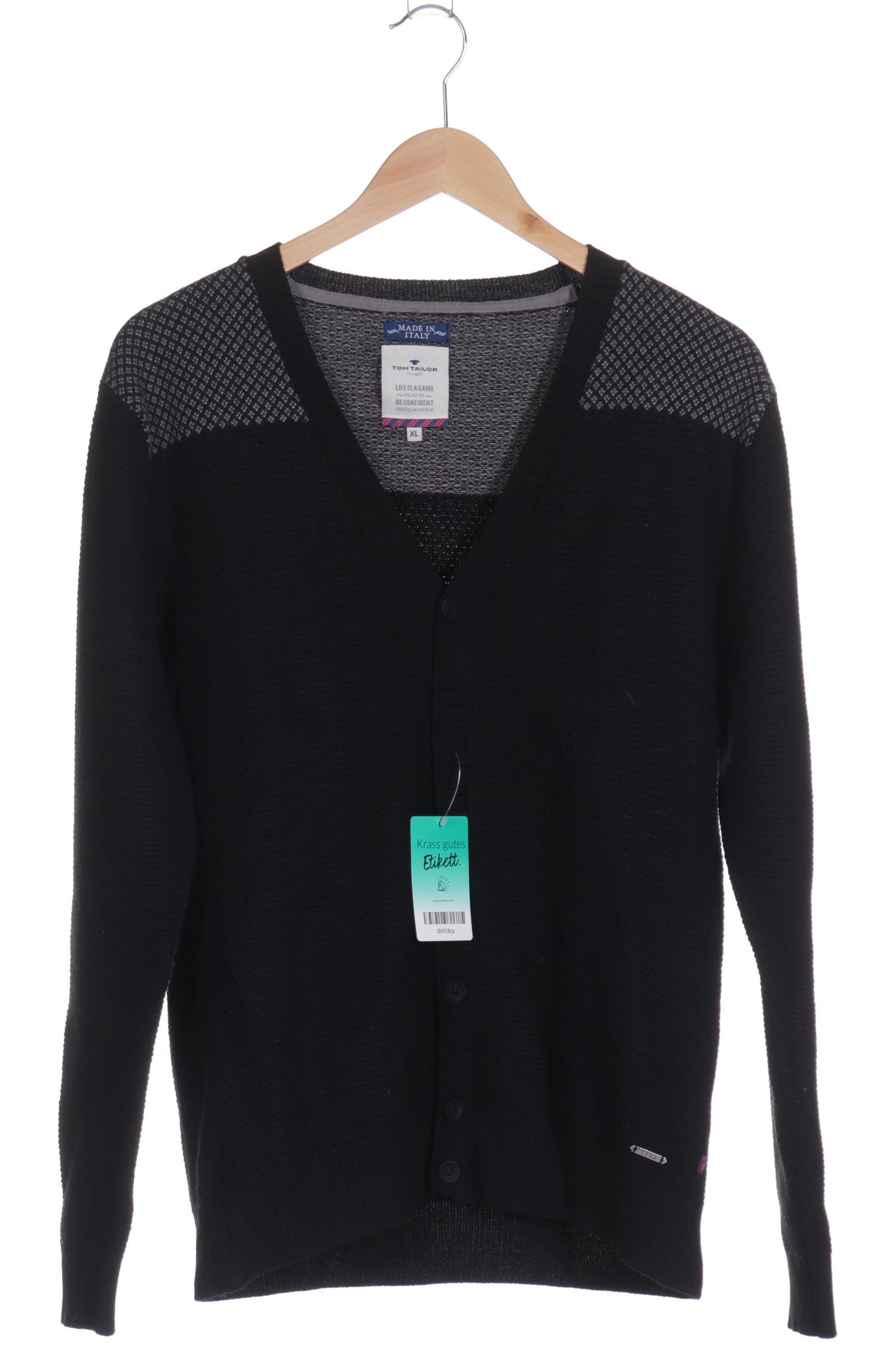 Thumbnail - Tom Tailor Herren Strickjacke, schwarz, Gr.