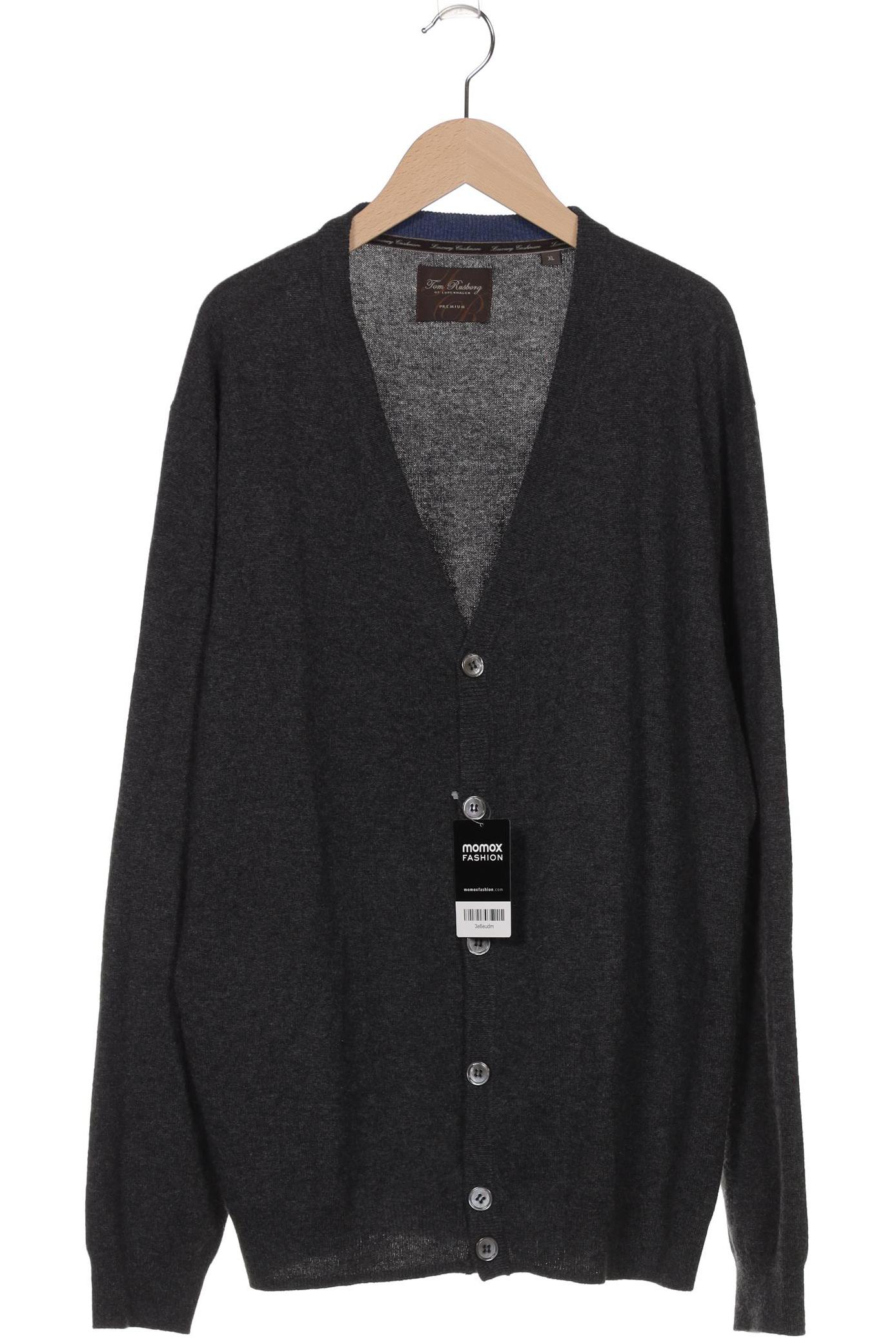 

Tom Rusborg Herren Strickjacke, grau, Gr. 54