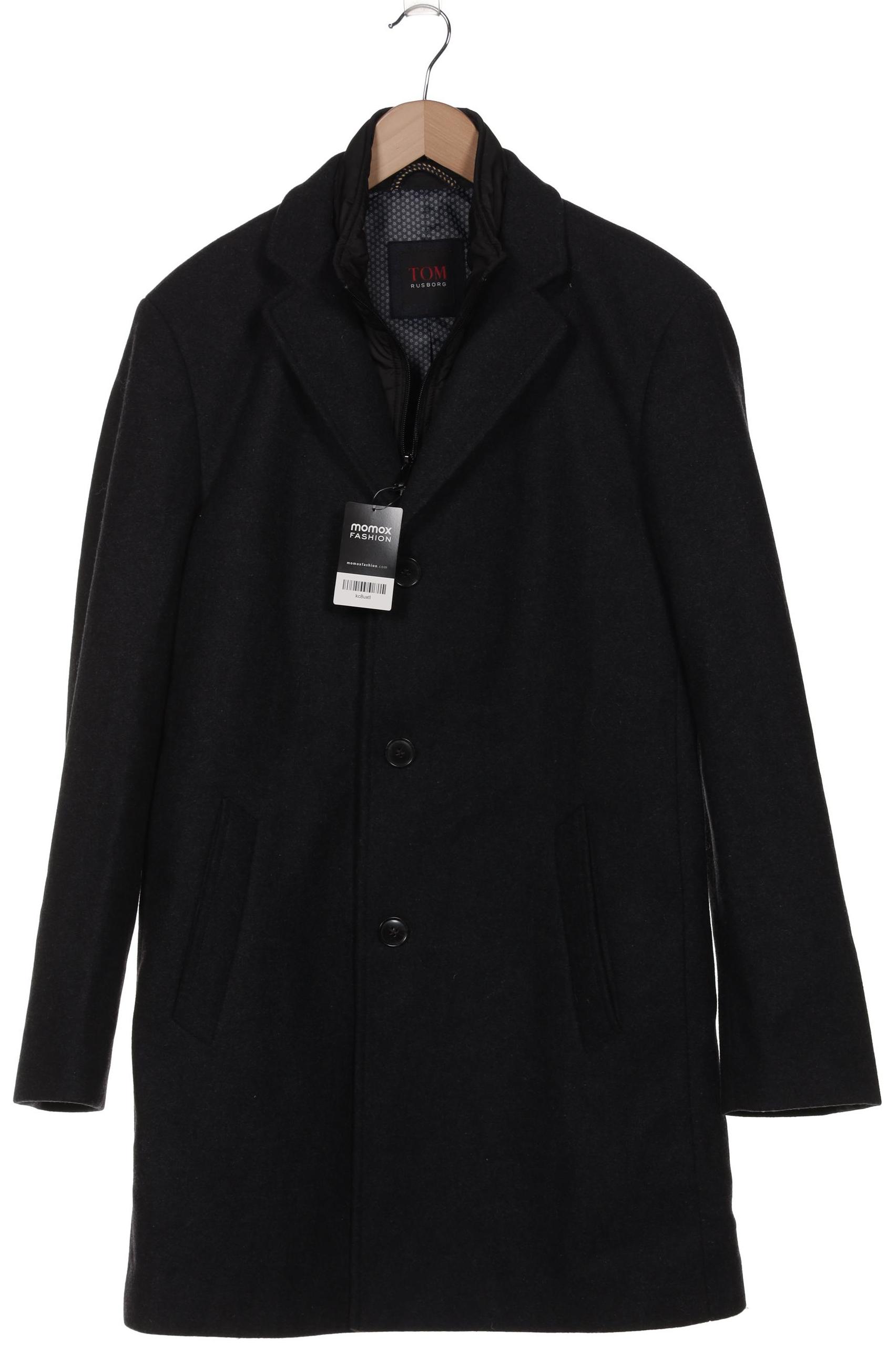 

Tom Rusborg Herren Mantel, schwarz, Gr. 52