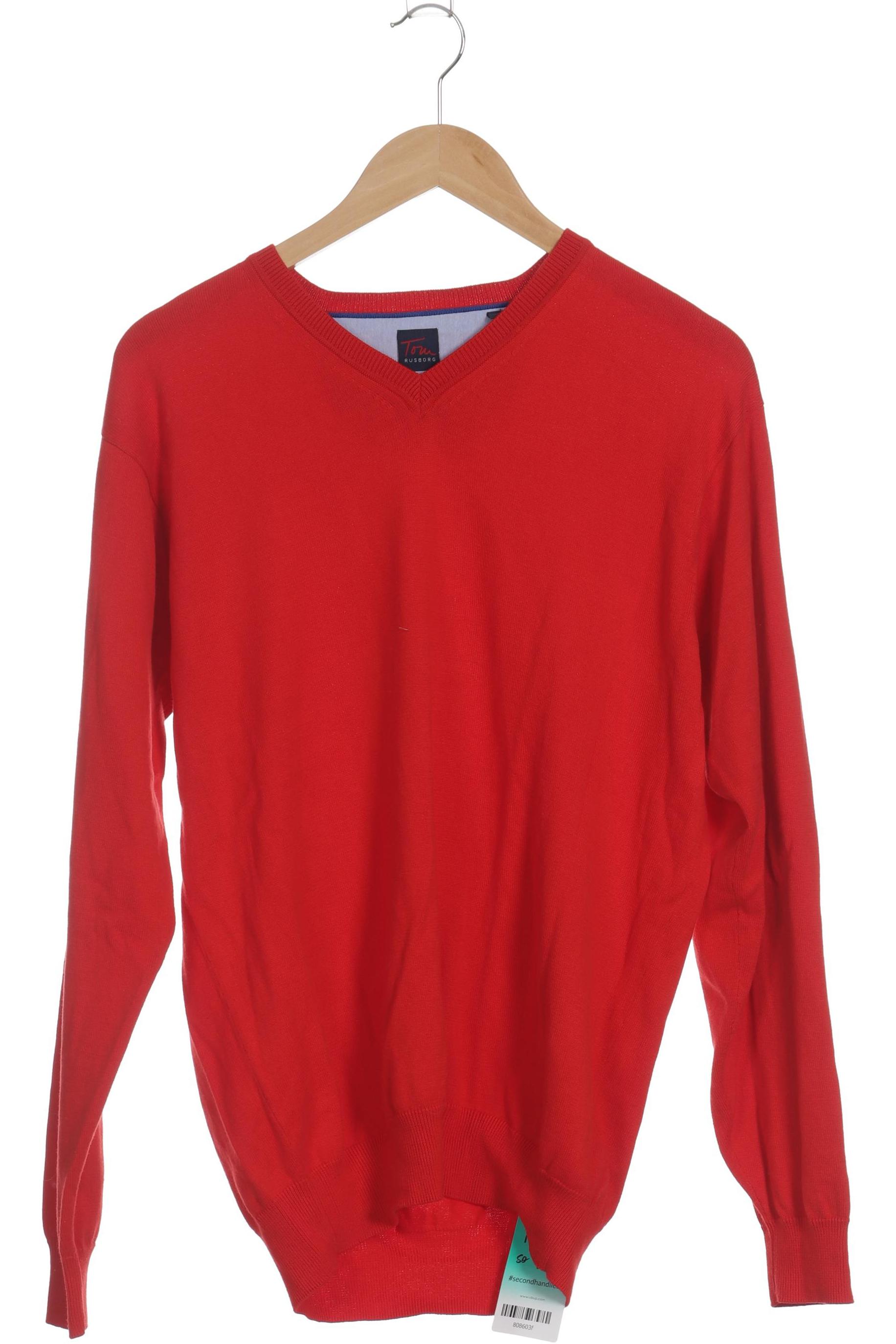 

Tom Rusborg Herren Pullover, rot, Gr. 48