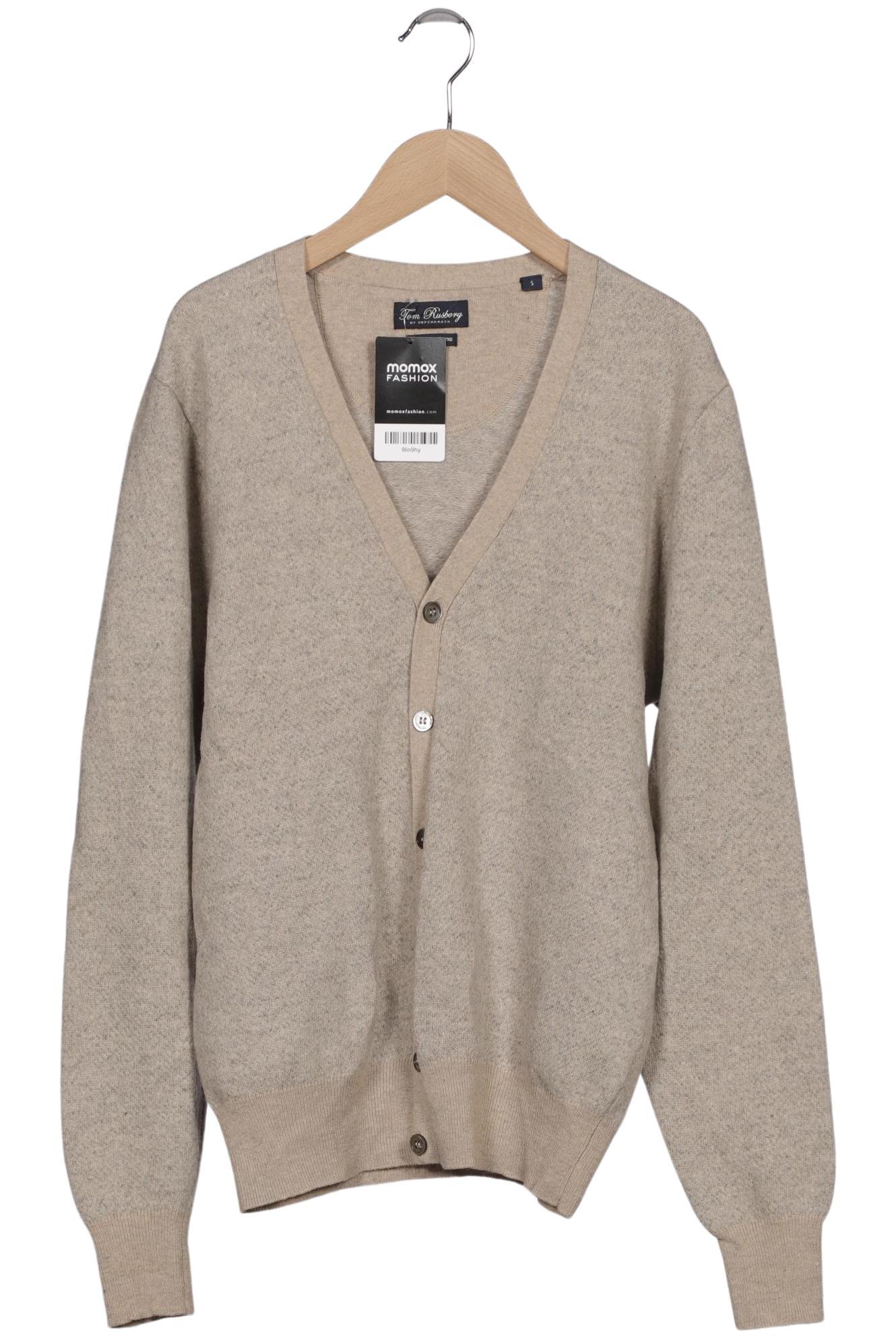 Thumbnail - Tom Rusborg Herren Strickjacke, beige, Gr. 46