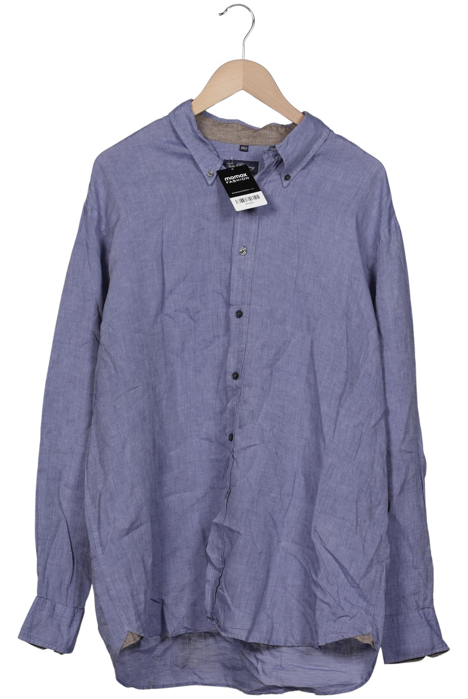 

Tom Rusborg Herren Hemd, blau, Gr. 56