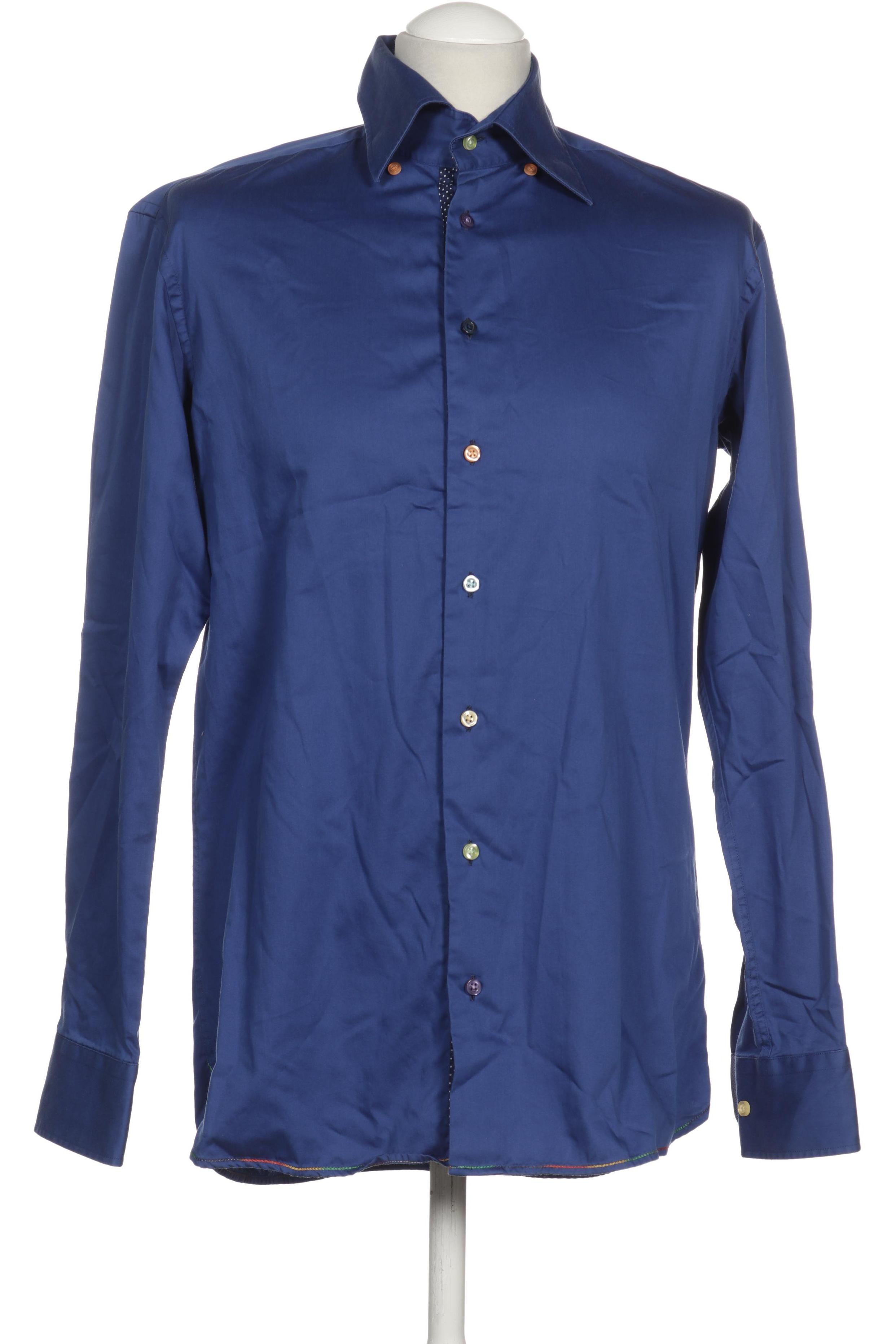 

Tom Rusborg Herren Hemd, blau, Gr. 48