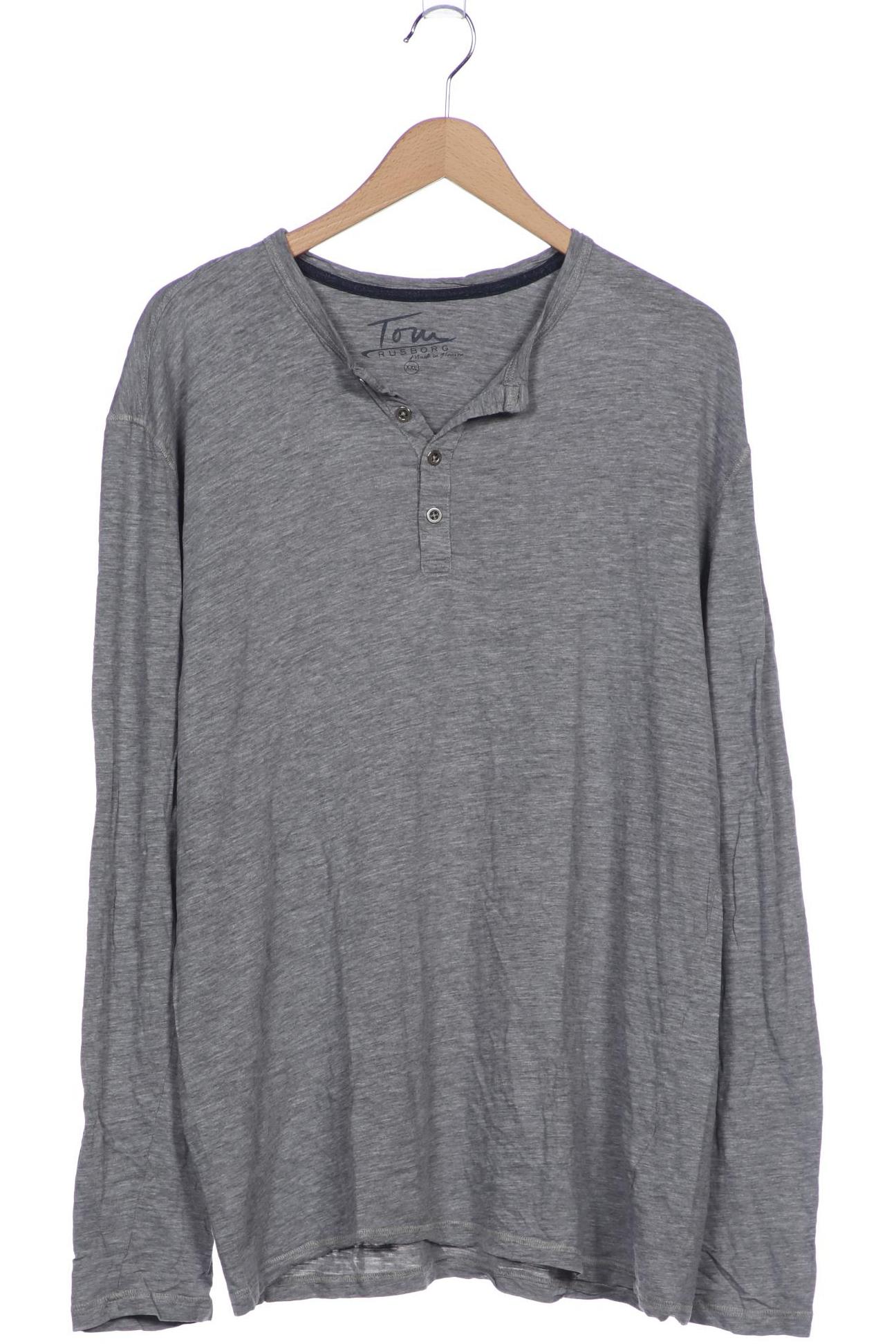 

Tom Rusborg Herren Langarmshirt, grau, Gr. 56