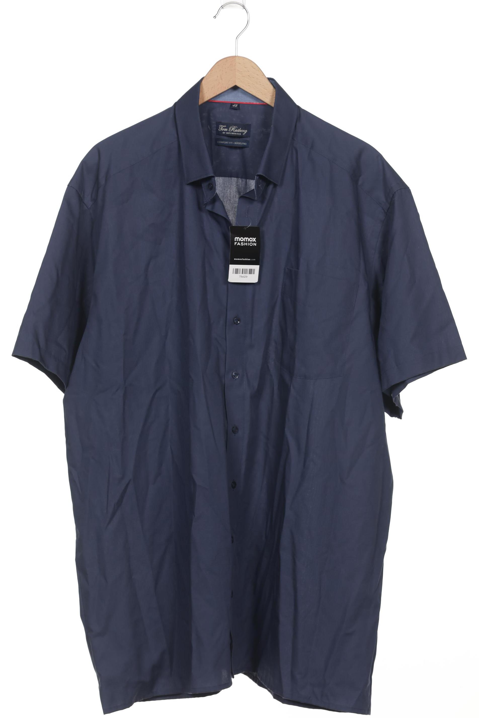 

Tom Rusborg Herren Hemd, marineblau, Gr. 48