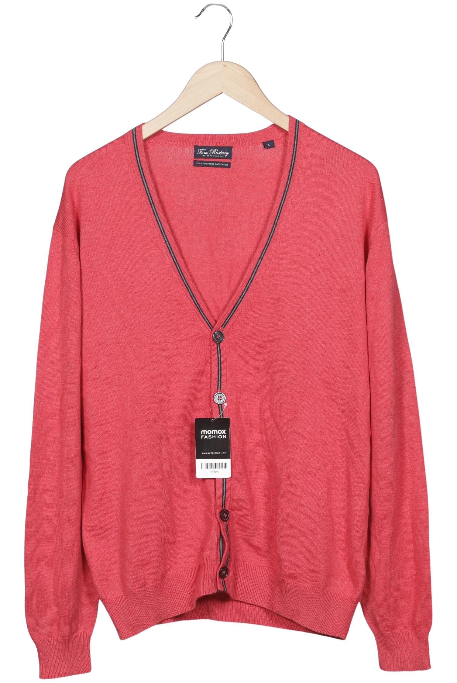 

Tom Rusborg Herren Strickjacke, pink, Gr. 52