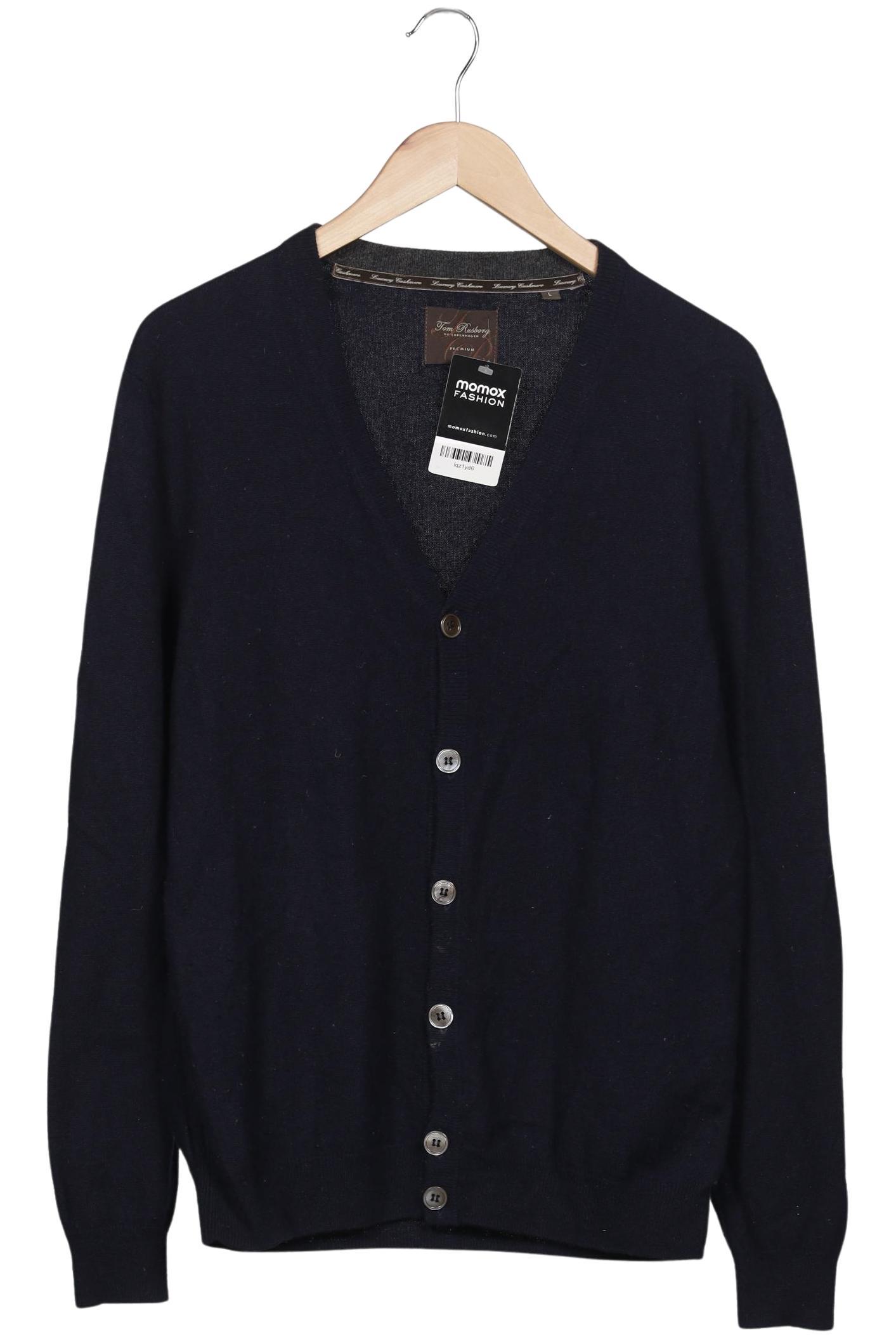 

Tom Rusborg Herren Strickjacke, marineblau, Gr. 52